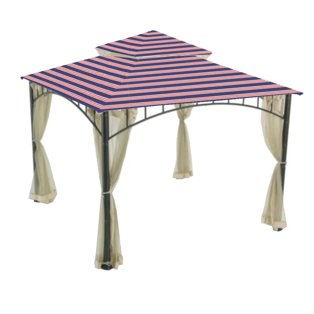 Garden Winds Replacement Canopy Top Cover for the Madaga Gazebo -Standard 350 - Americana