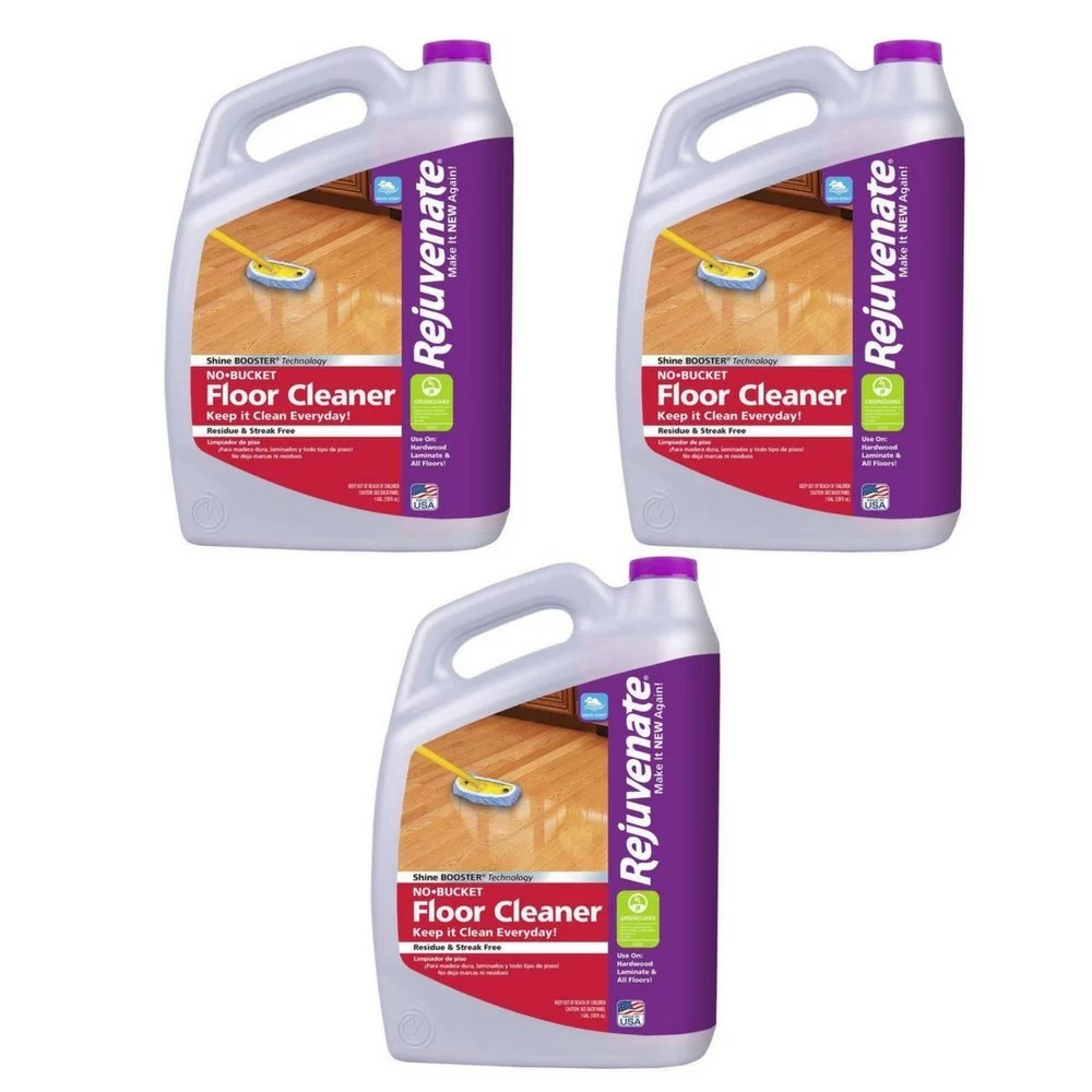 Rejuvenate No-Bucket Floor Cleaner Fresh Scent, 1 Gallon 3 Pack