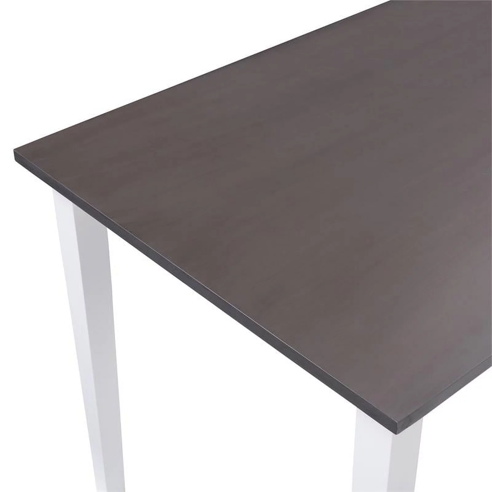 Pemberly Row Modern Two Tone Gray and White Wood Dining Table
