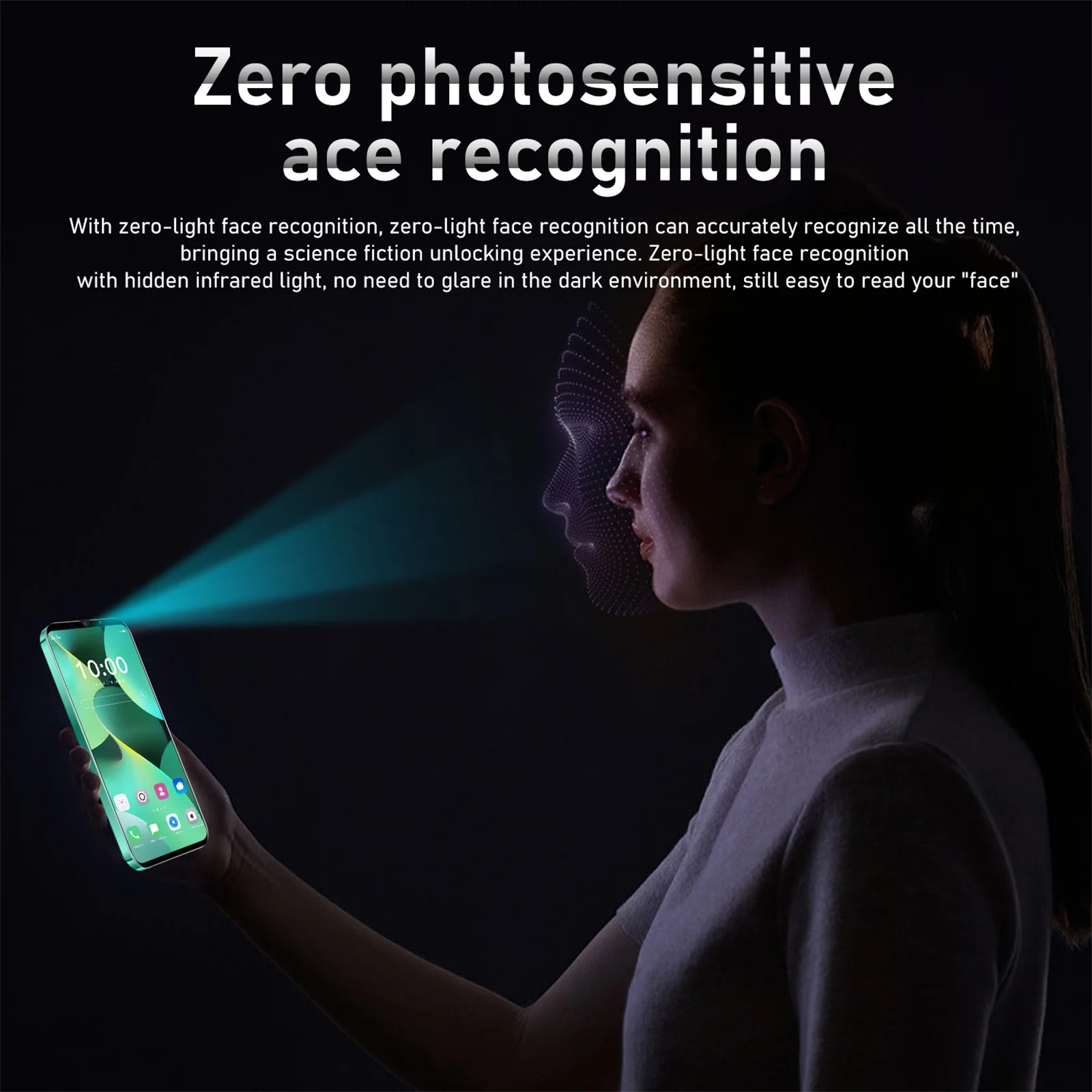 5.0-inch HD+ Ram1Gb+Rom8Gb M6 Pro dual SIM 3G smartphone 2000mAh face unlock Android phone Green