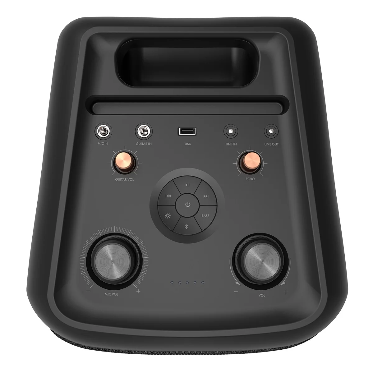 Klipsch GIG XXL Bluetooth Wireless Party Speaker with Wired Microphone, RGB Lighting, Guitar Input, & IPX4 Splash Resistance