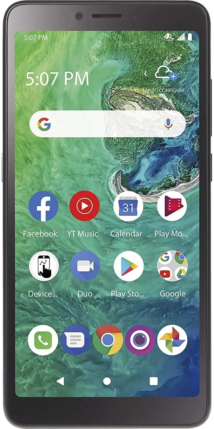 Simple Mobile TCL A2 4G LTE Prepaid Smartphone Locked - Black - 32GB - Sim Card Included - GSM