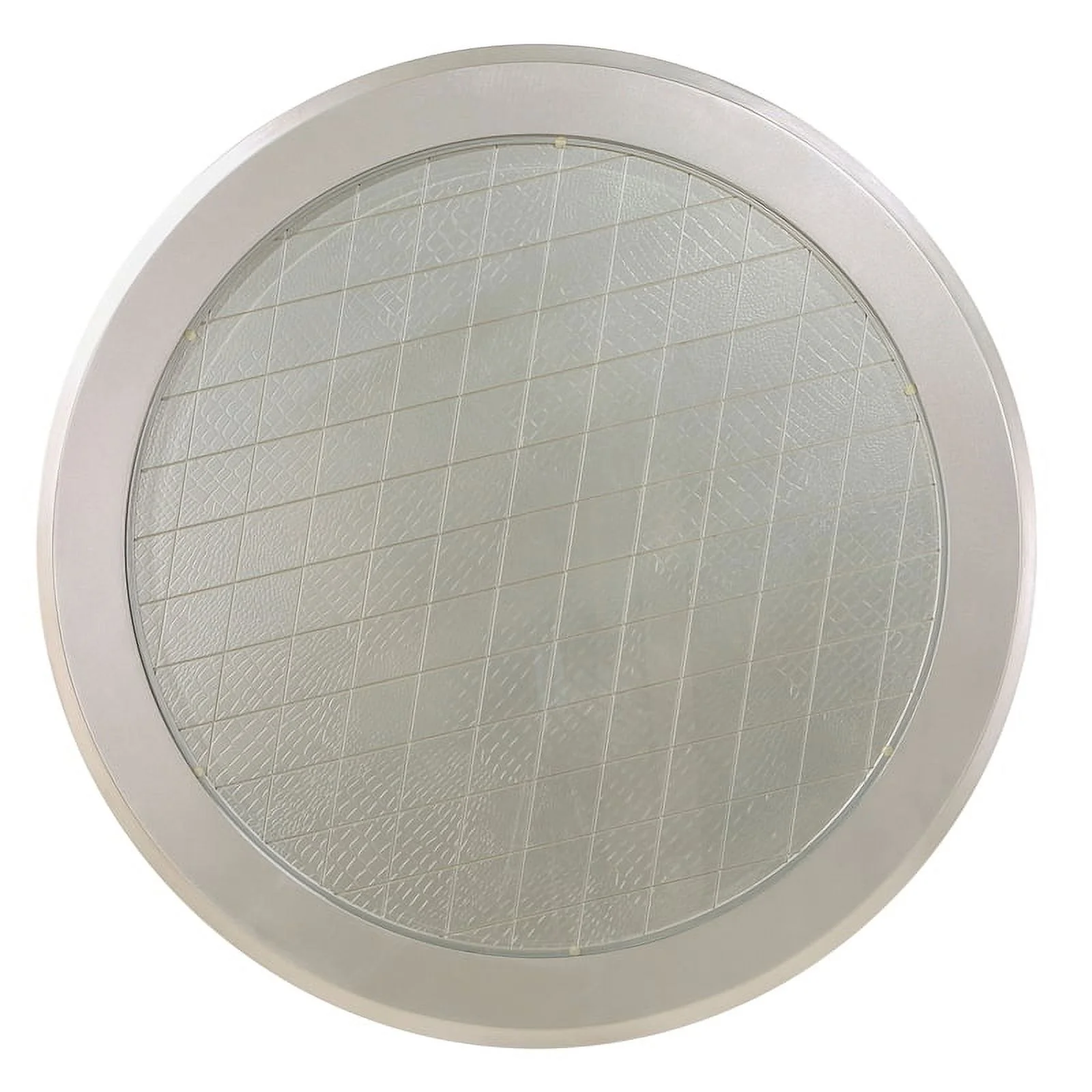 Furniture of America Melaj Wood 7pc Round Dining Table Set in Champagne Gold