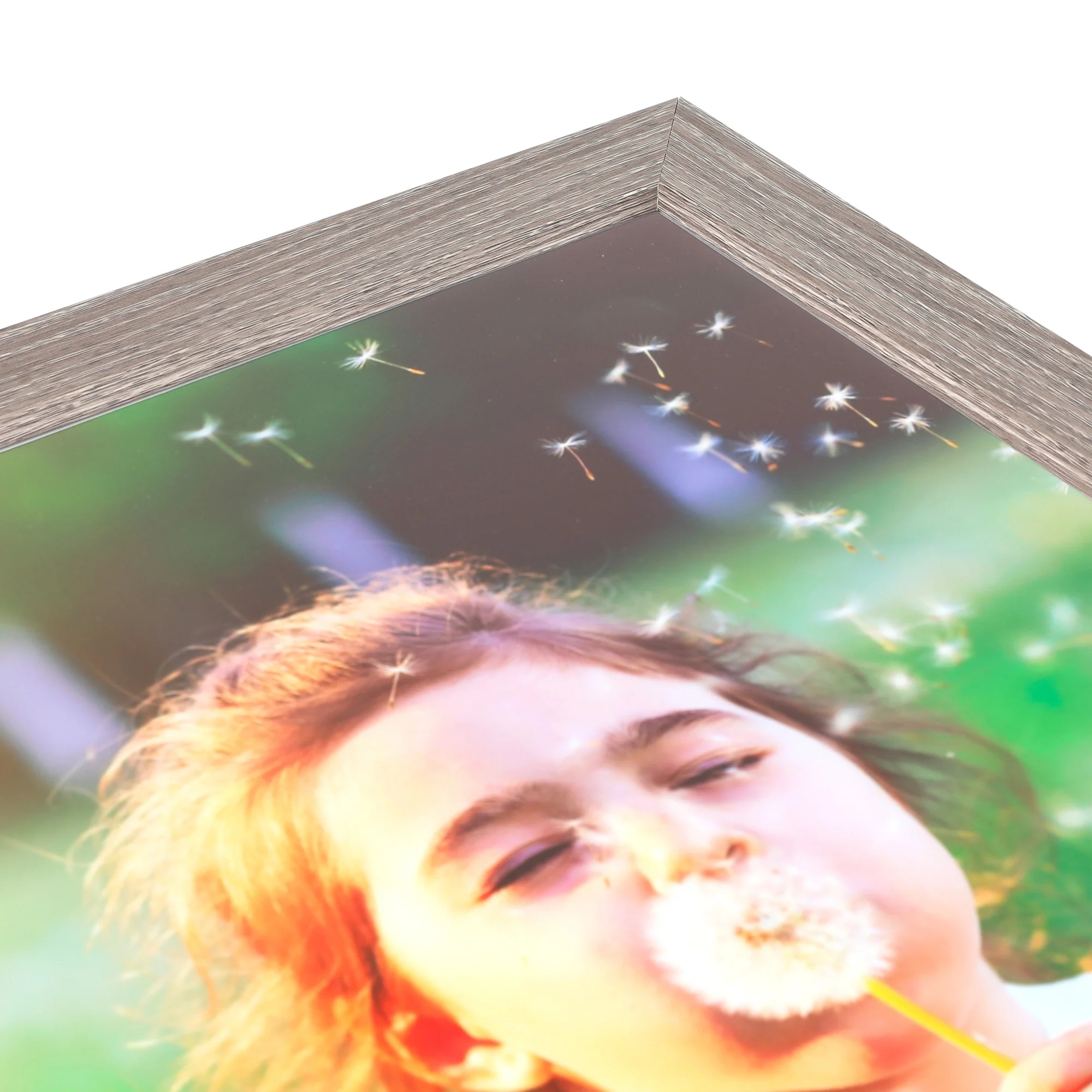 ArtToFrames 28x34 inch Gray Oak Picture Frame, Brown MDF Poster Frame (4300)