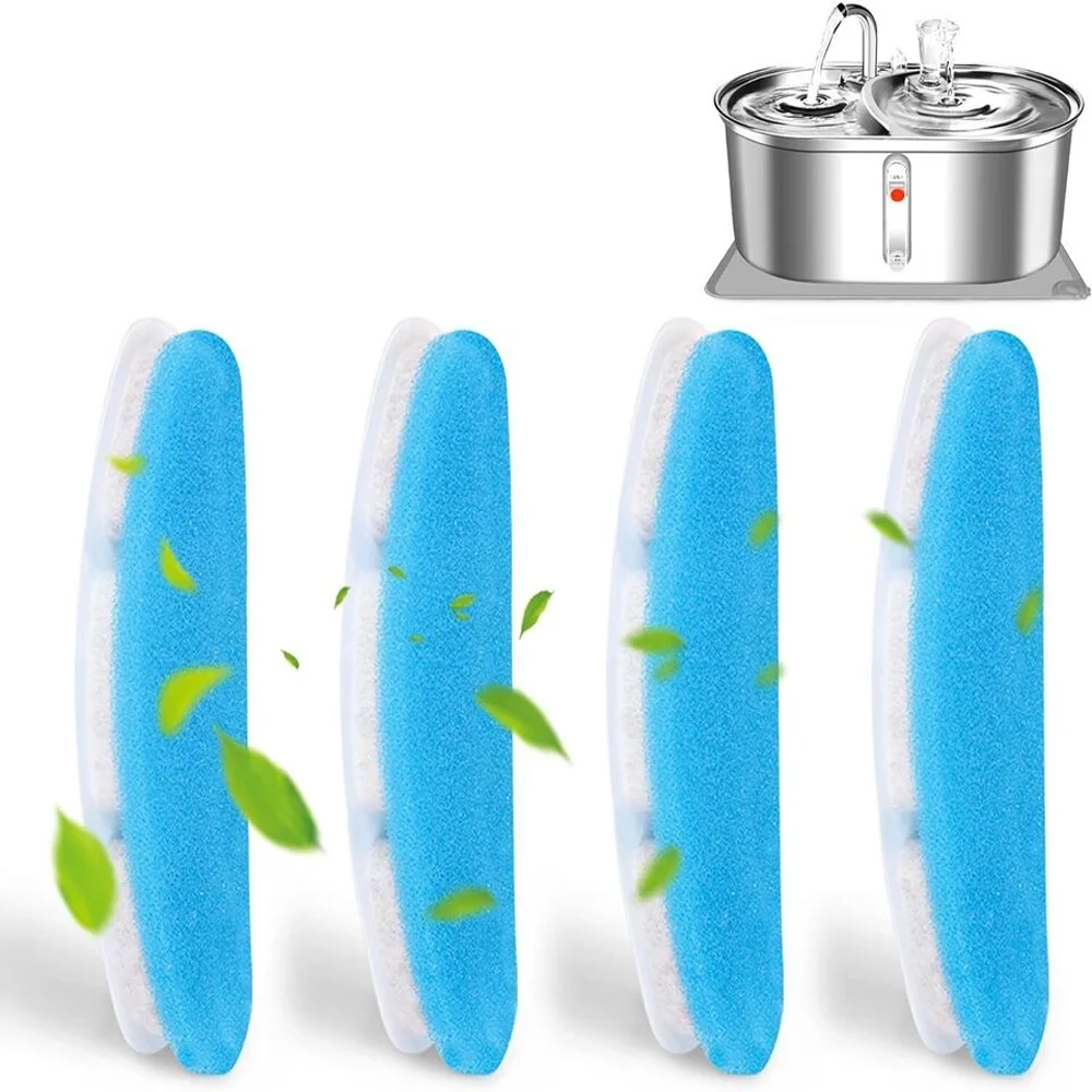 Two Cat Water Fountain Stainless Steel 3L/101oz Automatic Pet Water Fountai