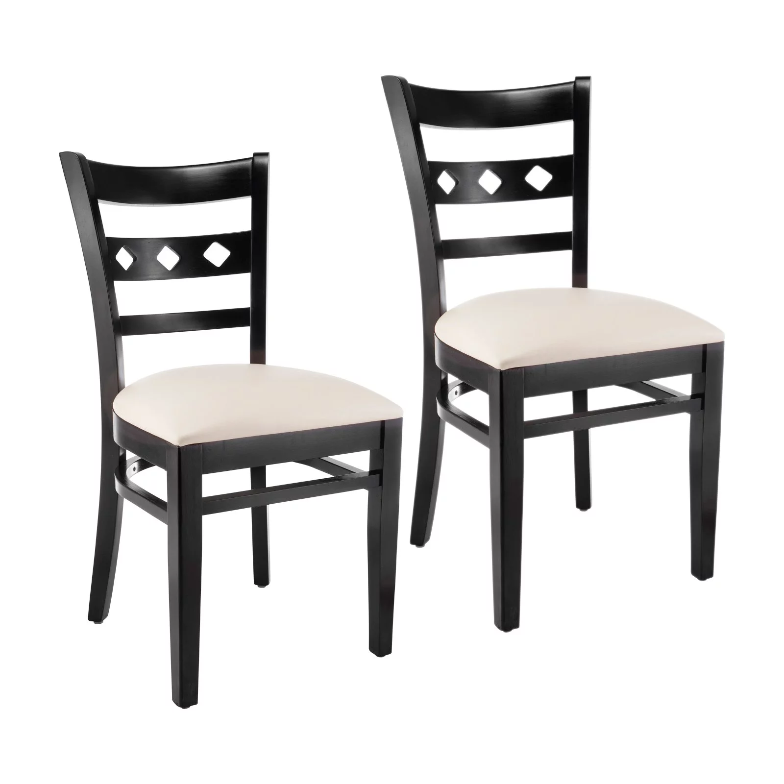 Beechwood Mountain Diamond Dining Side Chair in Cherry (Set of 2)