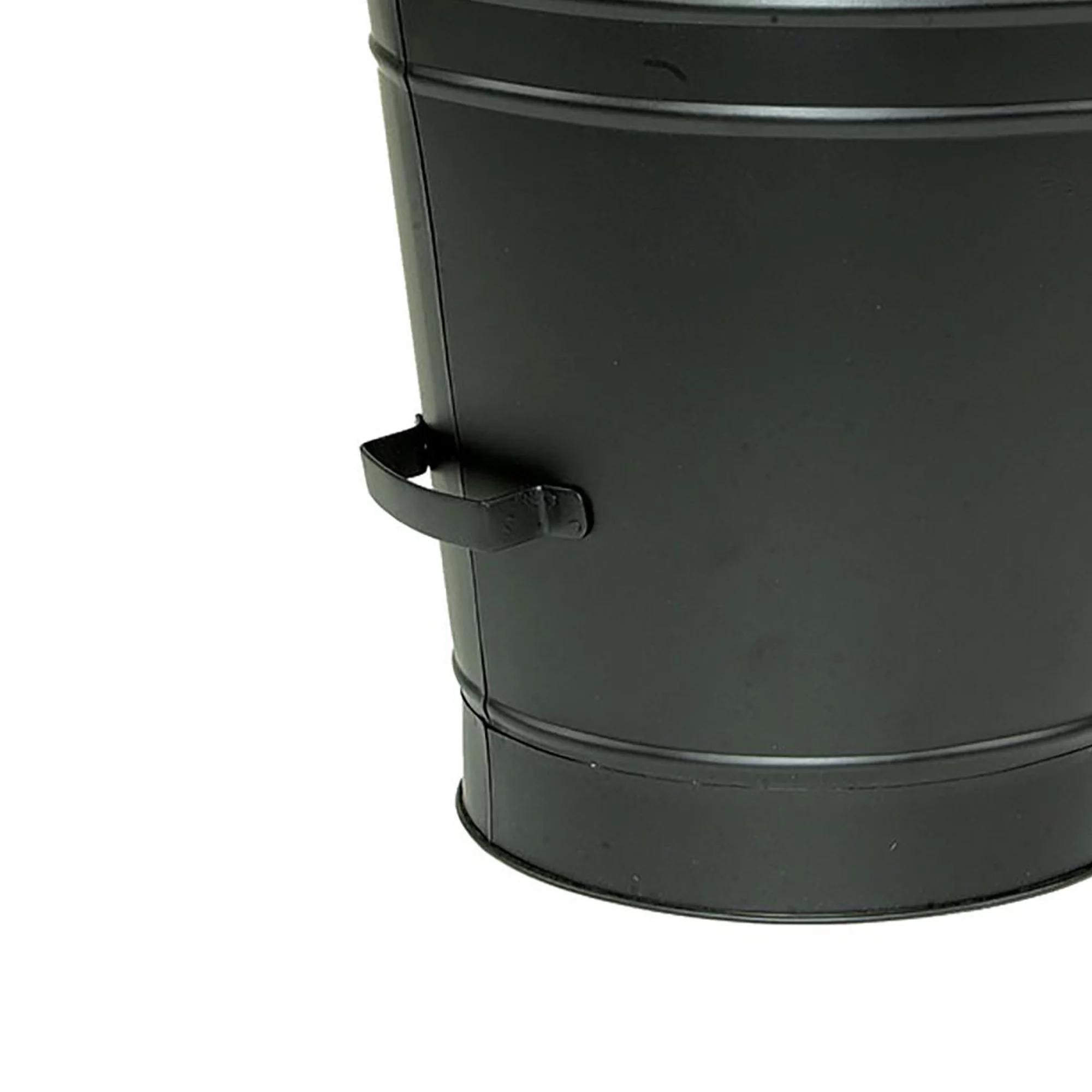 Minuteman International Coal Pellet Bucket, 1 Cu Ft, Black, Large