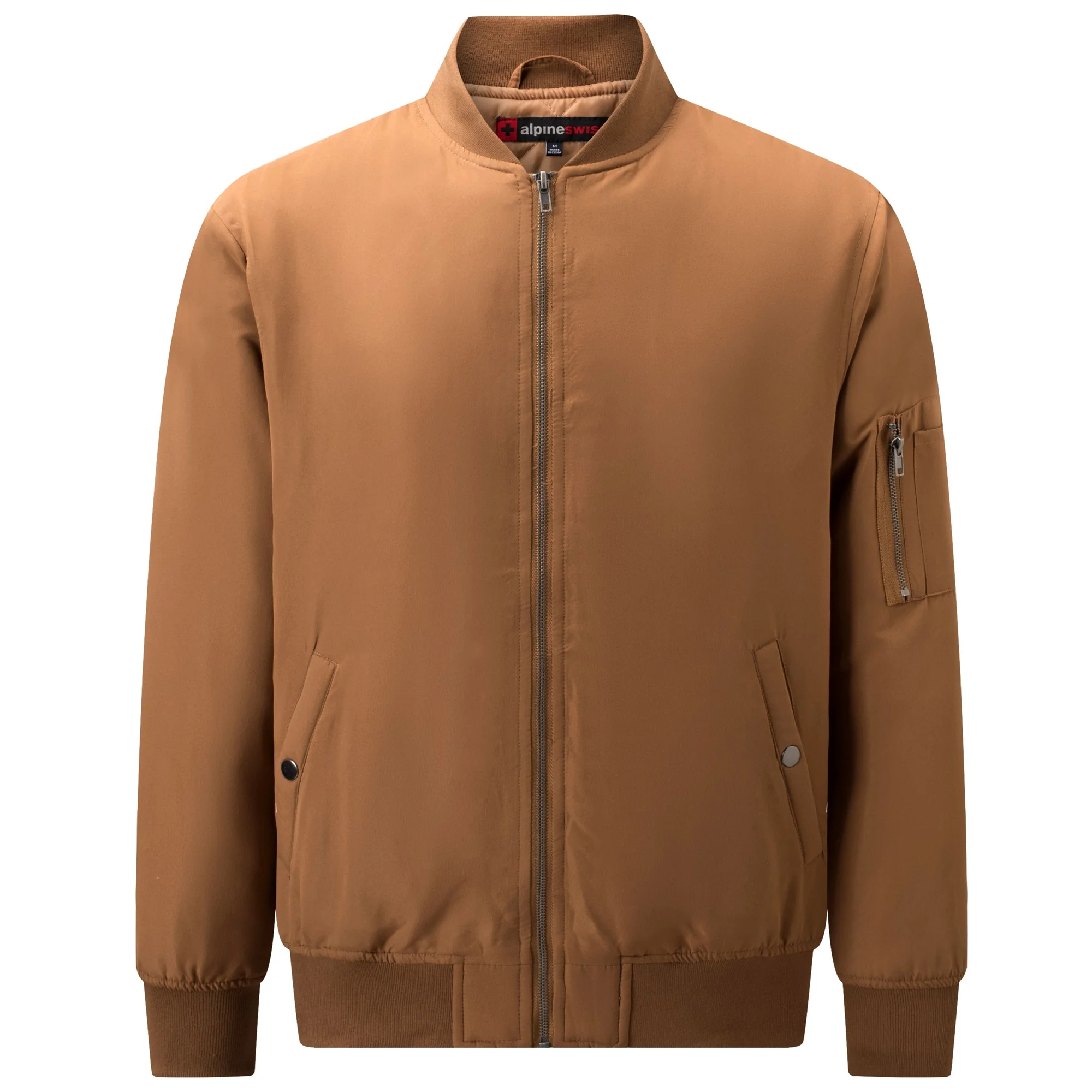 Alpine Swiss Damon Mens Lightweight Bomber Jacket Casual Softshell Windbreaker