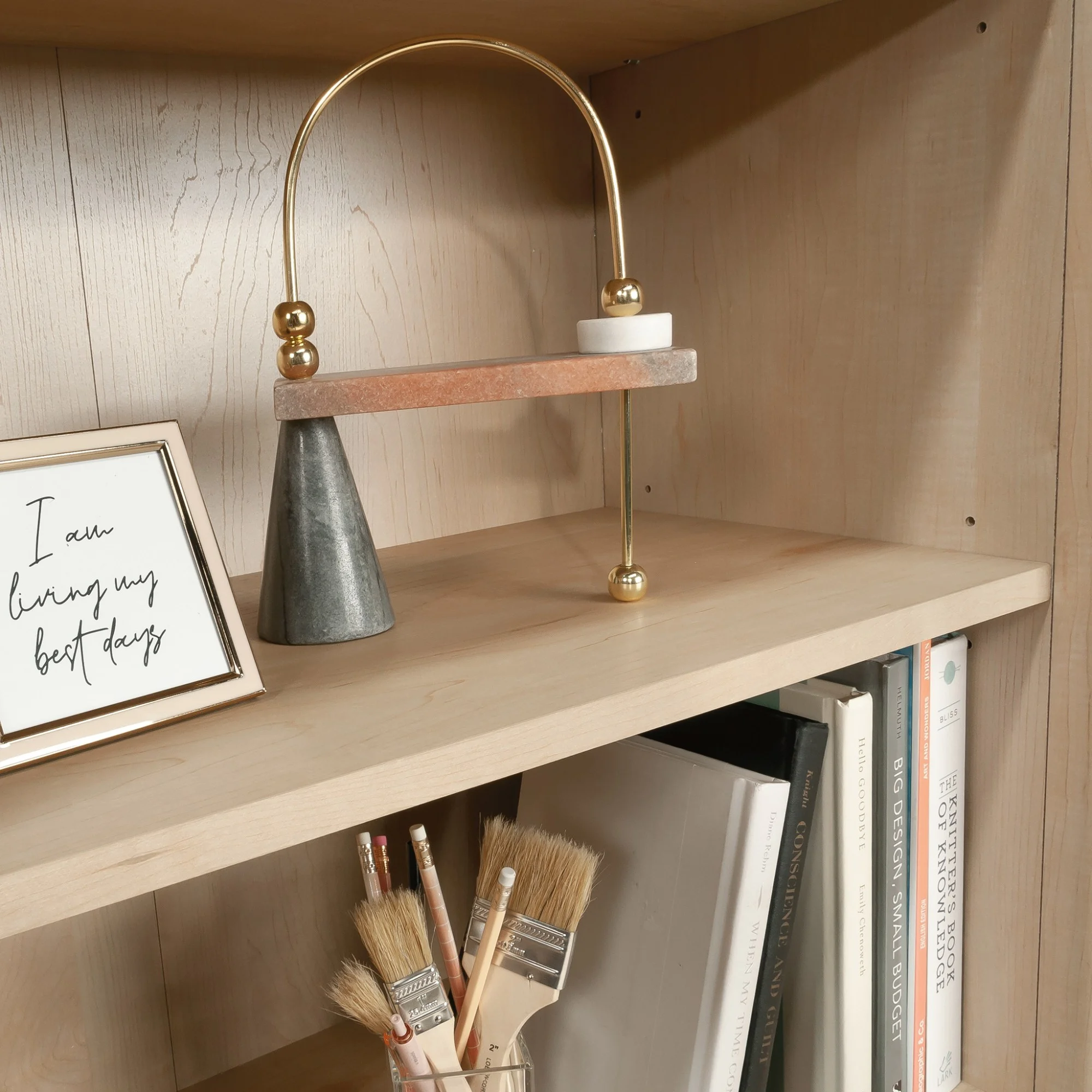 Sauder Whitaker Point Engineered Wood 5-Shelf Bookcase in Natural Maple Finish