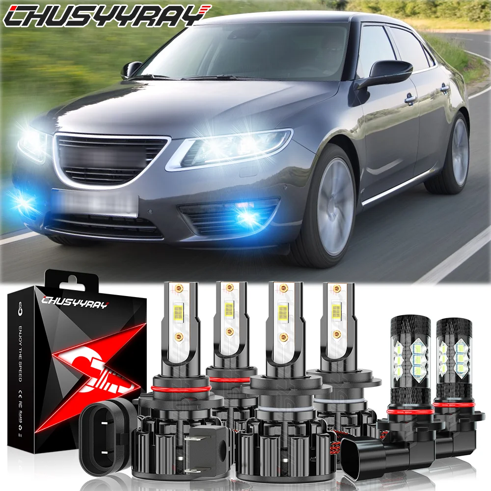 CHUSYYRAY 9005 H7 LED Headlight High Low + 9145 Fog Light Bulbs Kit For Kia Forte 2019-2020