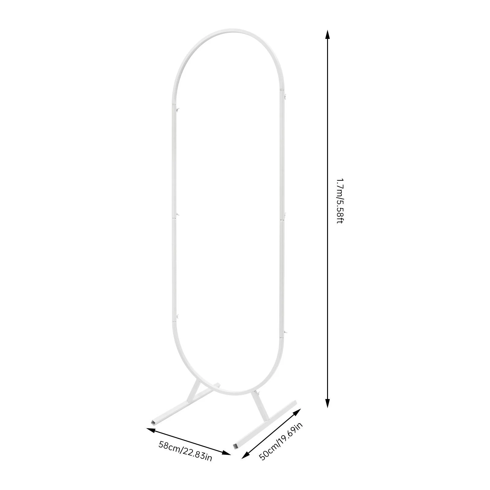 Metal Arch Backdrop Stand Wedding Stand Arch Backdrop Flower Shelf Frame Modern Ceremony Party Decor White