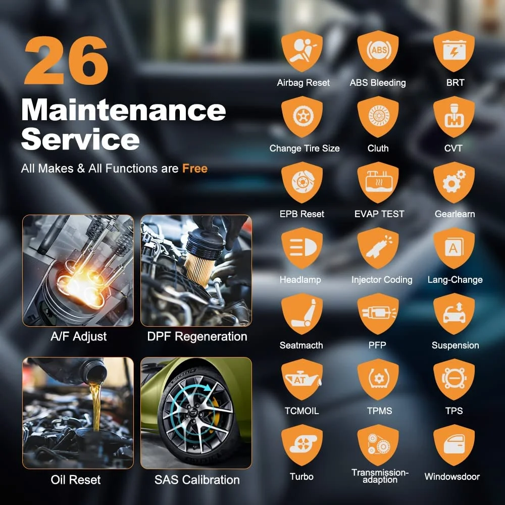 FOXWELL NT650 Elite Automotive OBD2 Scanner ABS Airbag Engine Code Reader with SAS EPB DPF EPS TPMS TPS 25 Special Functions