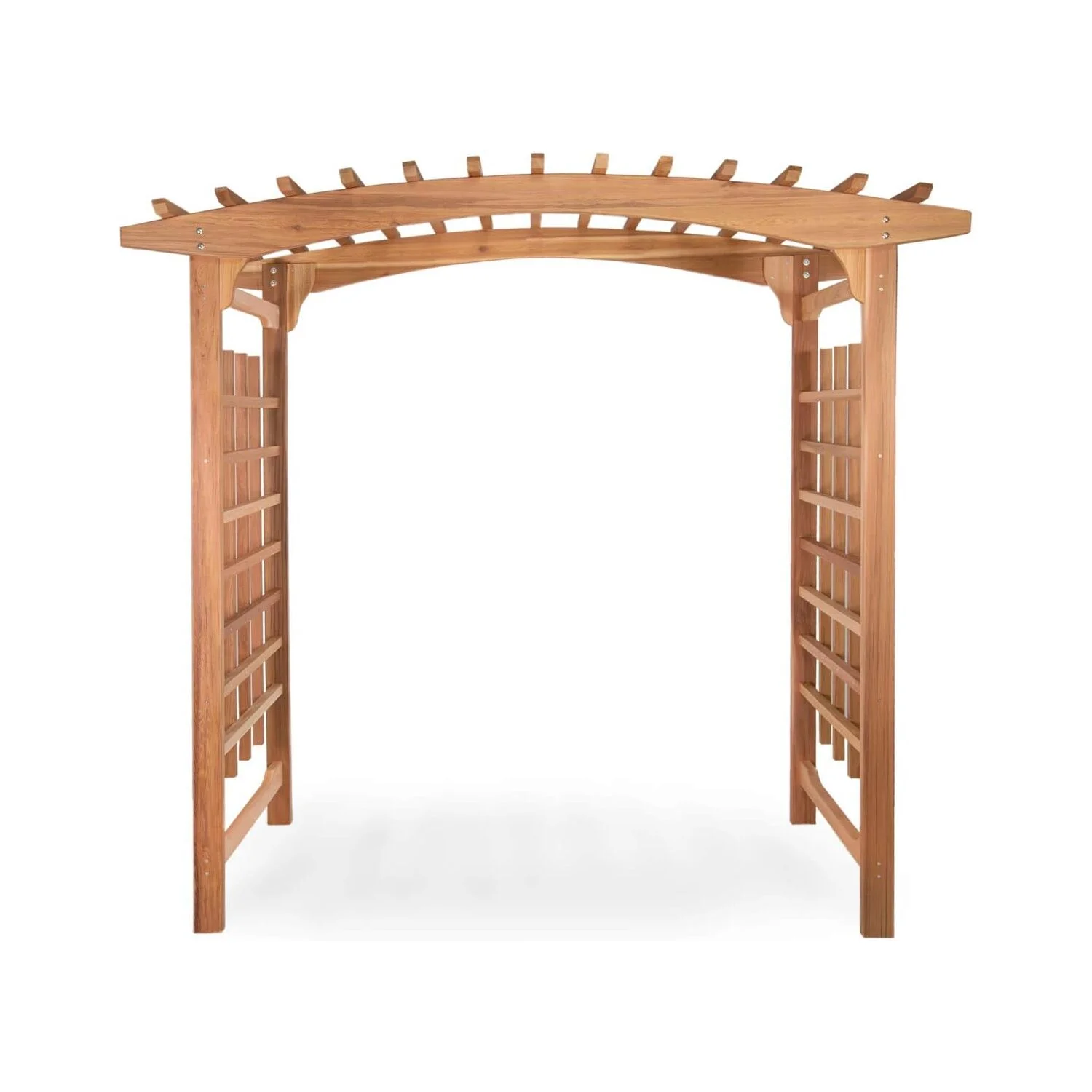 All Things Cedar PA106 Pagoda Wedding Arbor - Elegant Garden Arch for Weddings and Landscapes