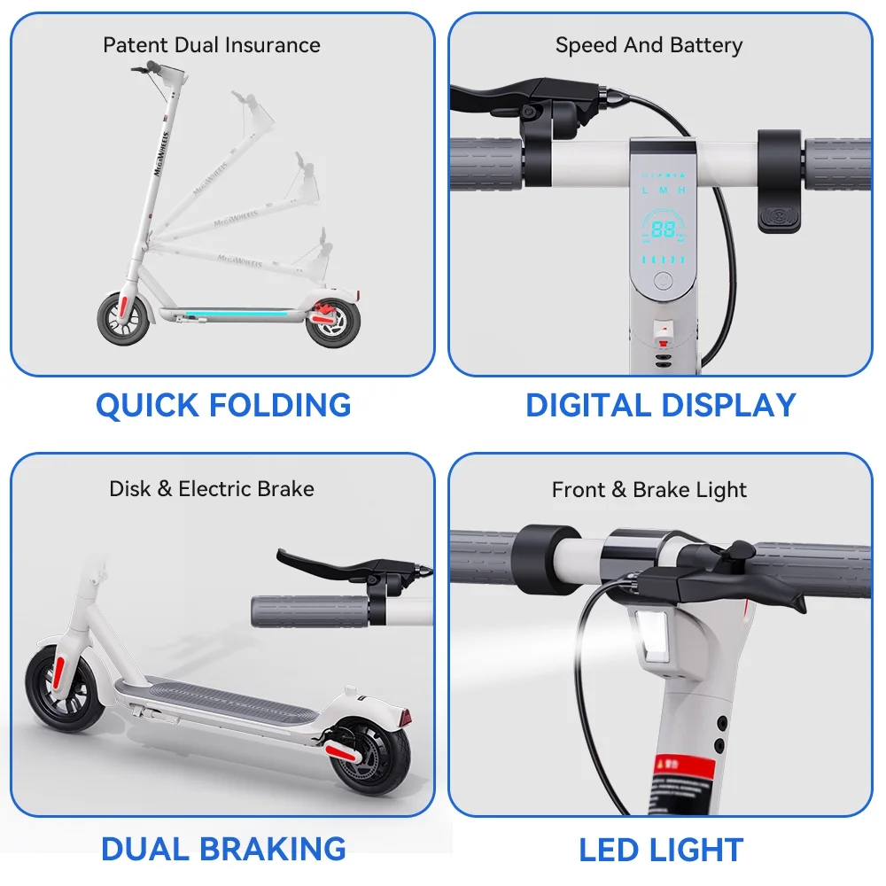 Megawheels Adult Electric Scooter, 9