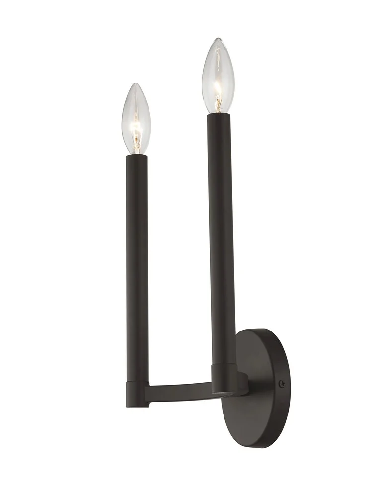 Livex Lighting - Alpine - 2 Light ADA Wall Sconce in Modern Style - 8.75 Inches