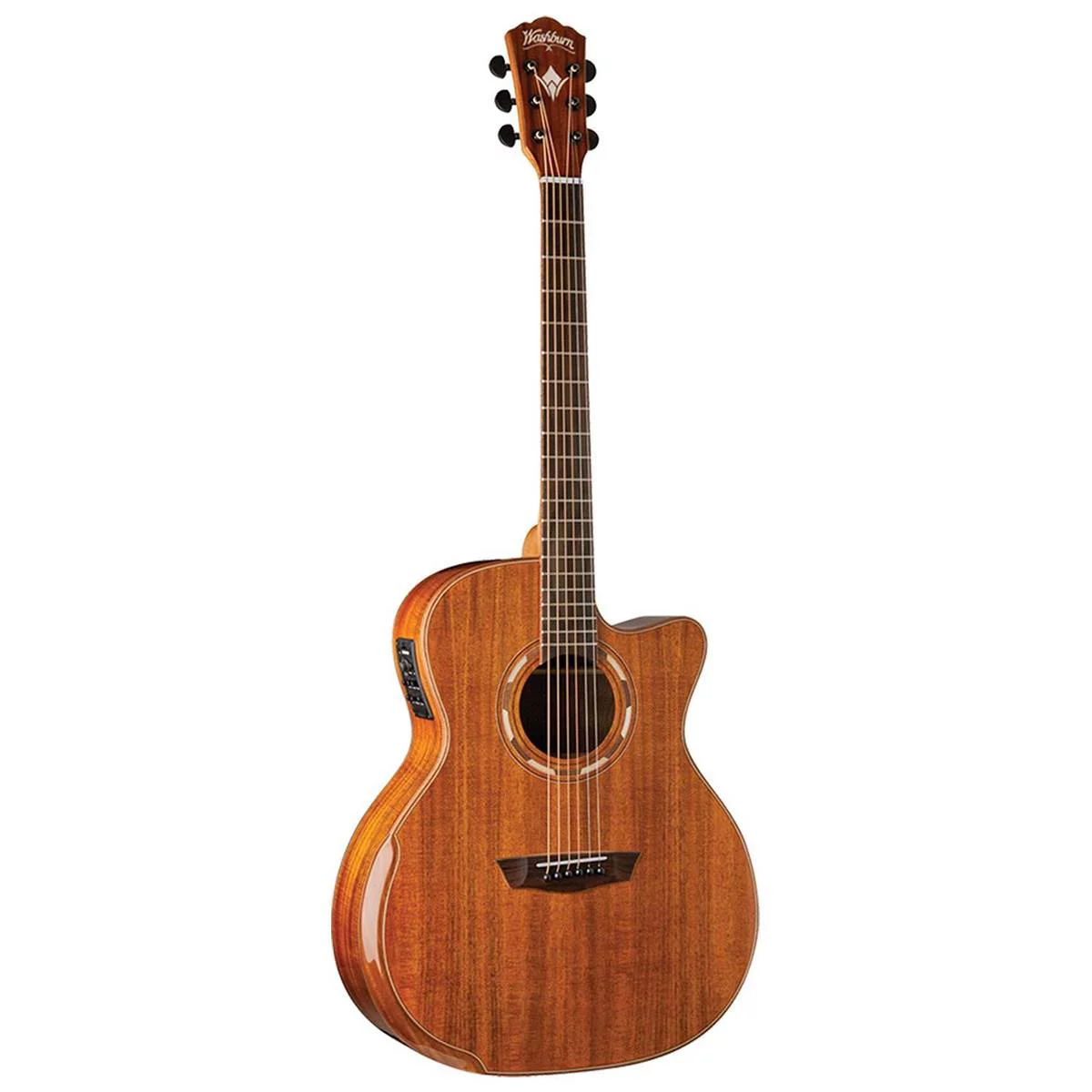 Washburn 6 String Acoustic-Electric Guitar, Natural (WCG55CE-O)
