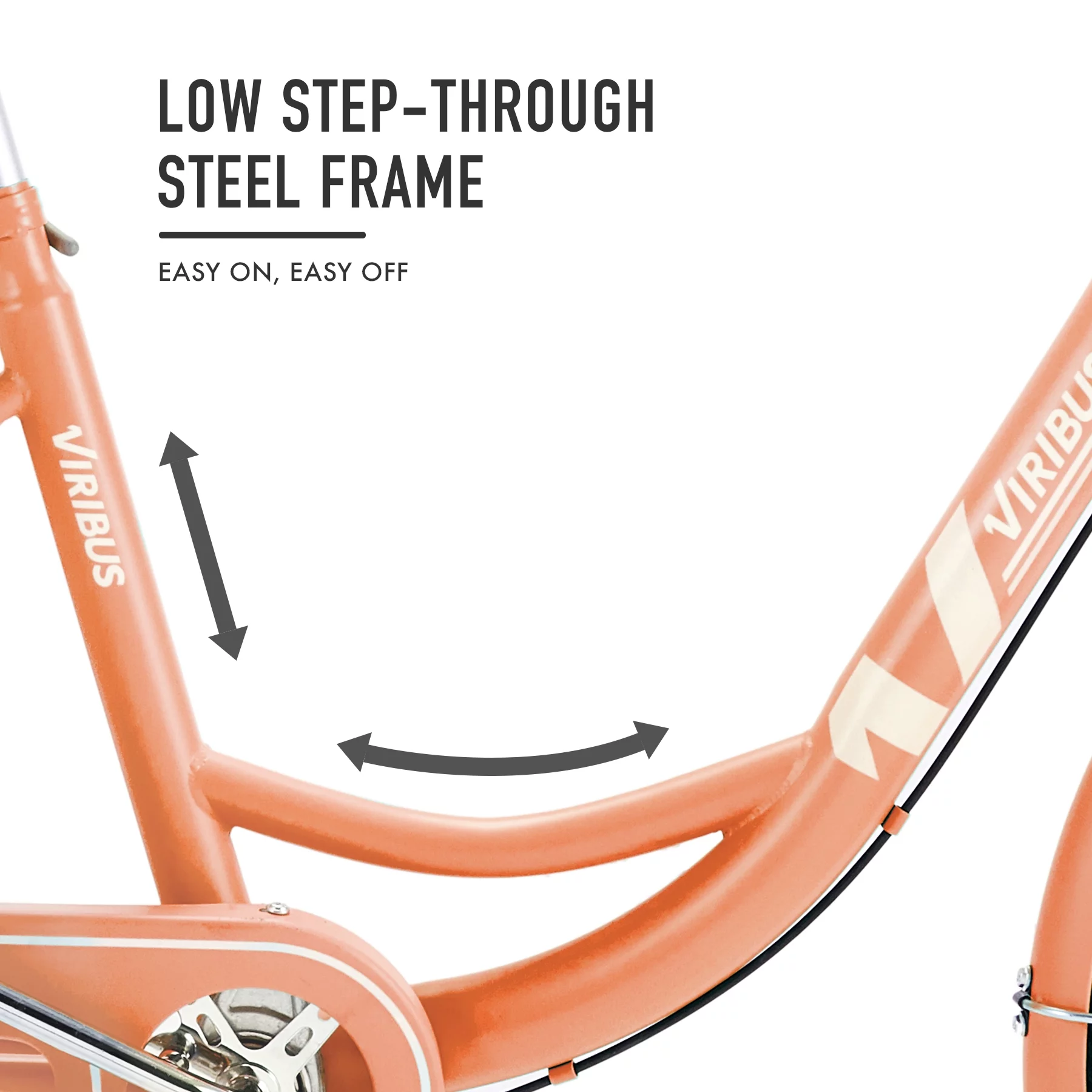 Viribus 24Inch Single Speed Adult Tricycle 3 Wheels Cruiser Bike w Removable Wheeled Basket, Dustproof Bag for Bike Shopping Pink