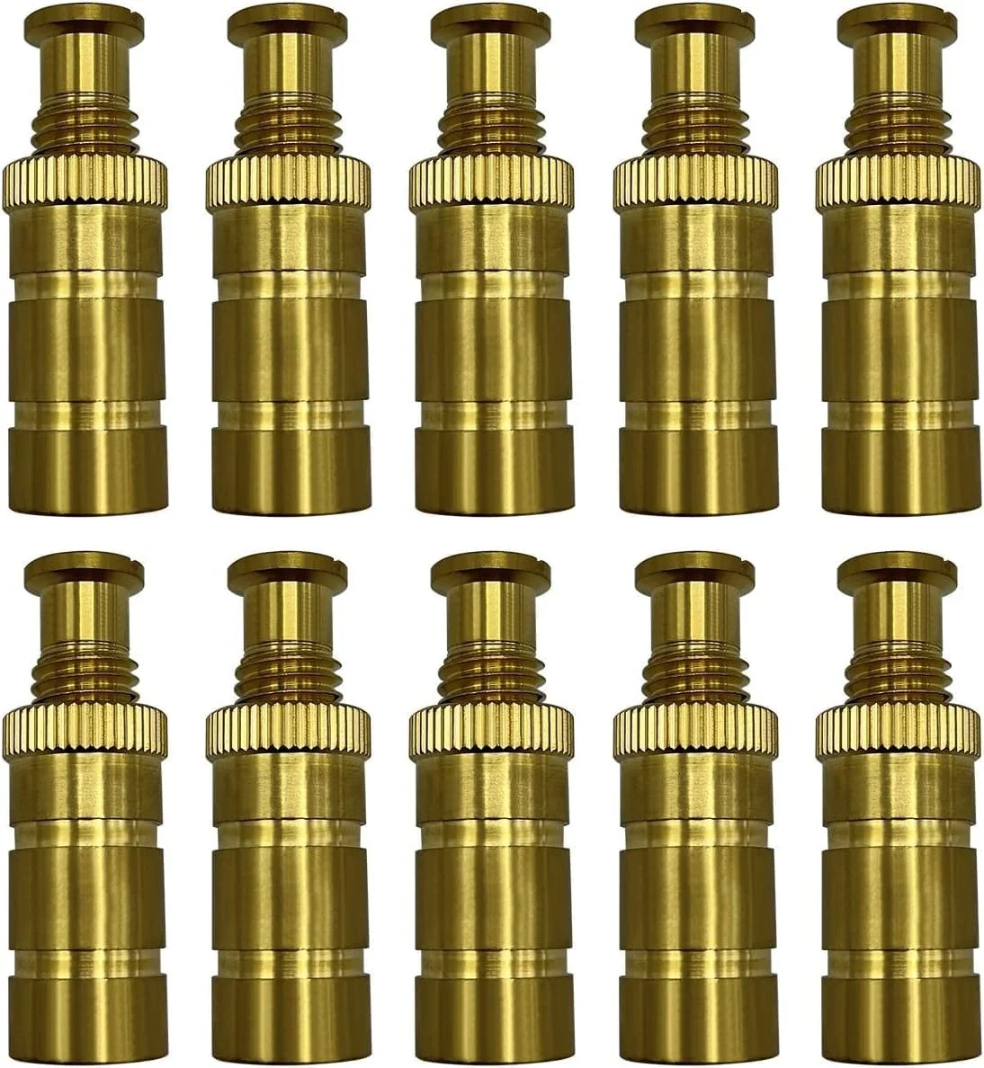 Pool Safety Cover Brass Anchors For Concrete And Pavers - 10 Pack - Universal Fit