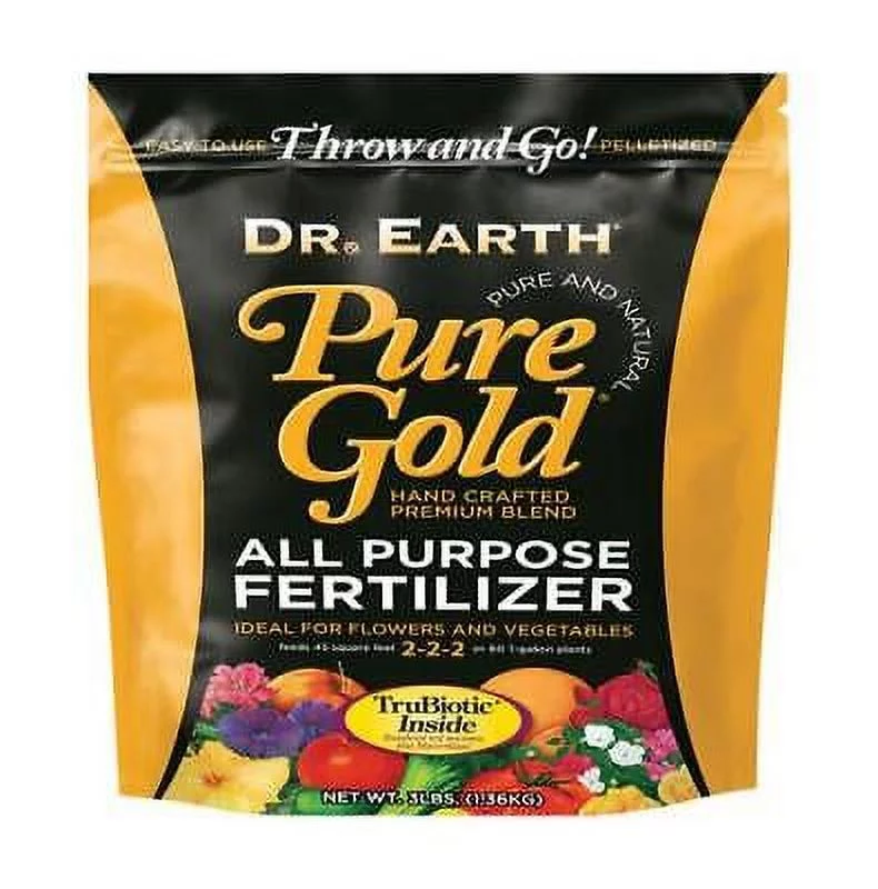 Dr. Earth Pure Gold Organic Fruits/Vegetables 2-2-2 Fertilizer 3 lb