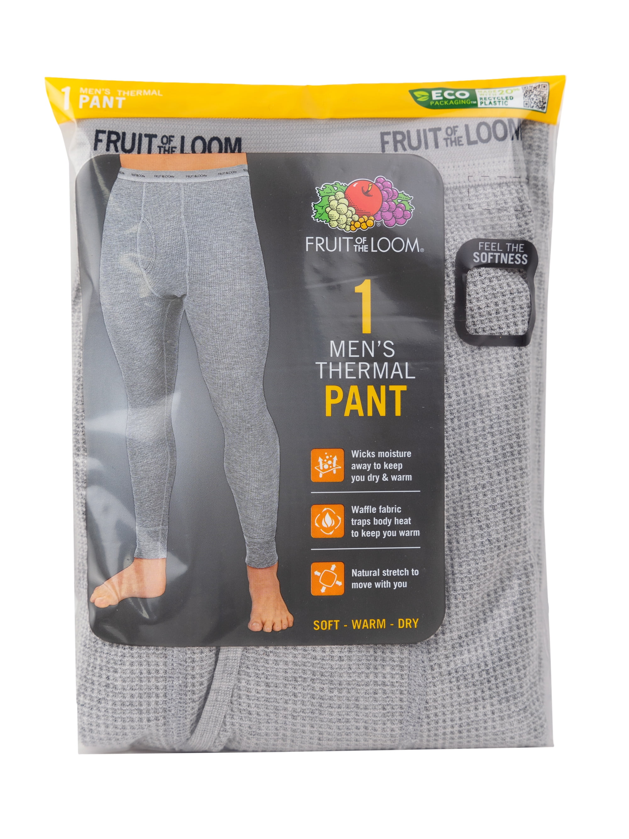 Fruit of the Loom Big Men's Thermal Waffle Baselayer Pant