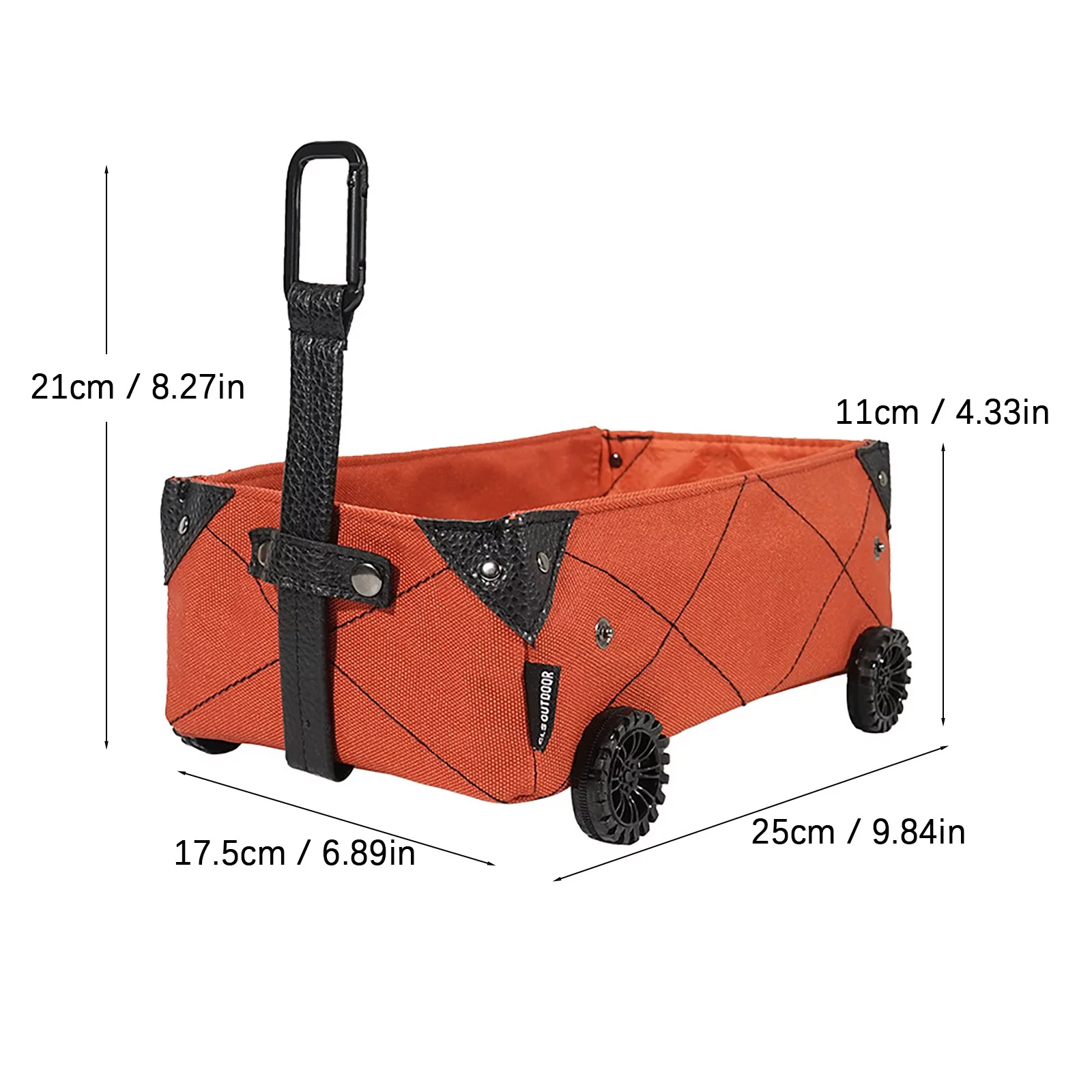 YHAIOGS Foldable Folding indoor and Outdoor Multipurpose Yard Garden Cart Can Be Used for Camping and Picnic