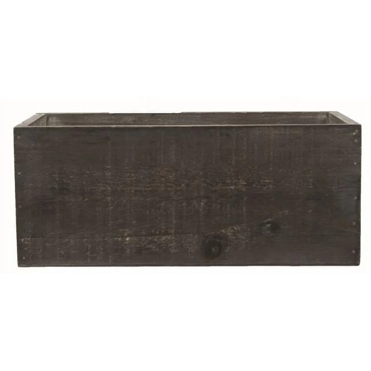 212 Main AI-3405BW Black Washed Wooden Planter