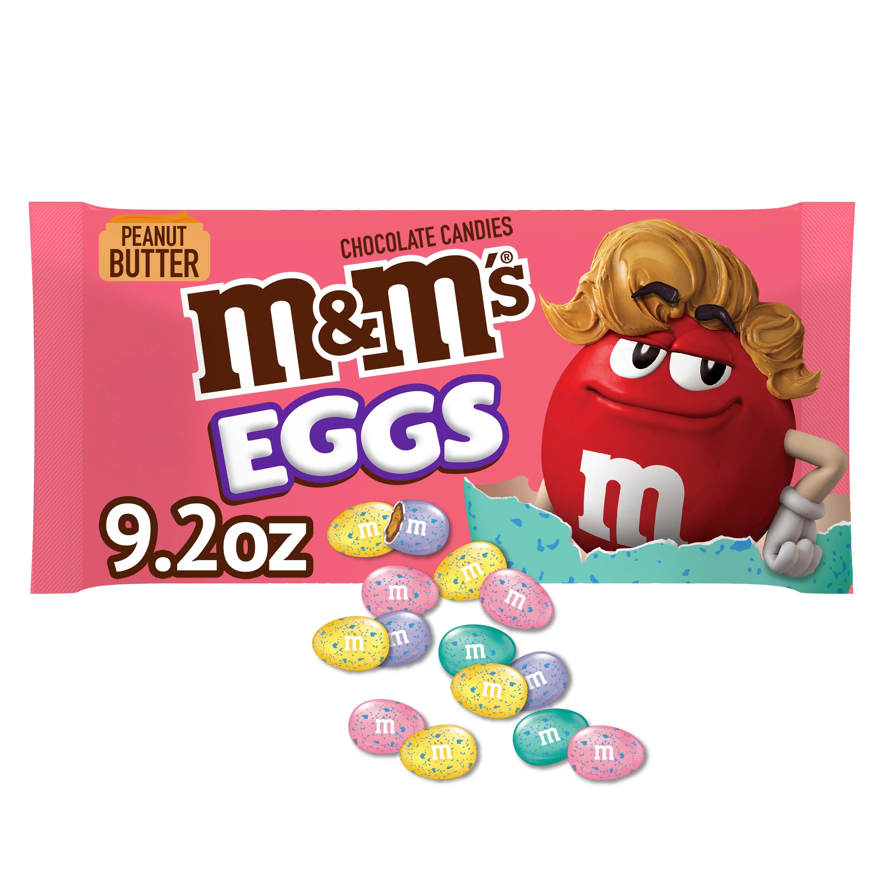 M&M's Peanut Butter Easter Milk Chocolate Easter Egg Candy - 9.2 oz