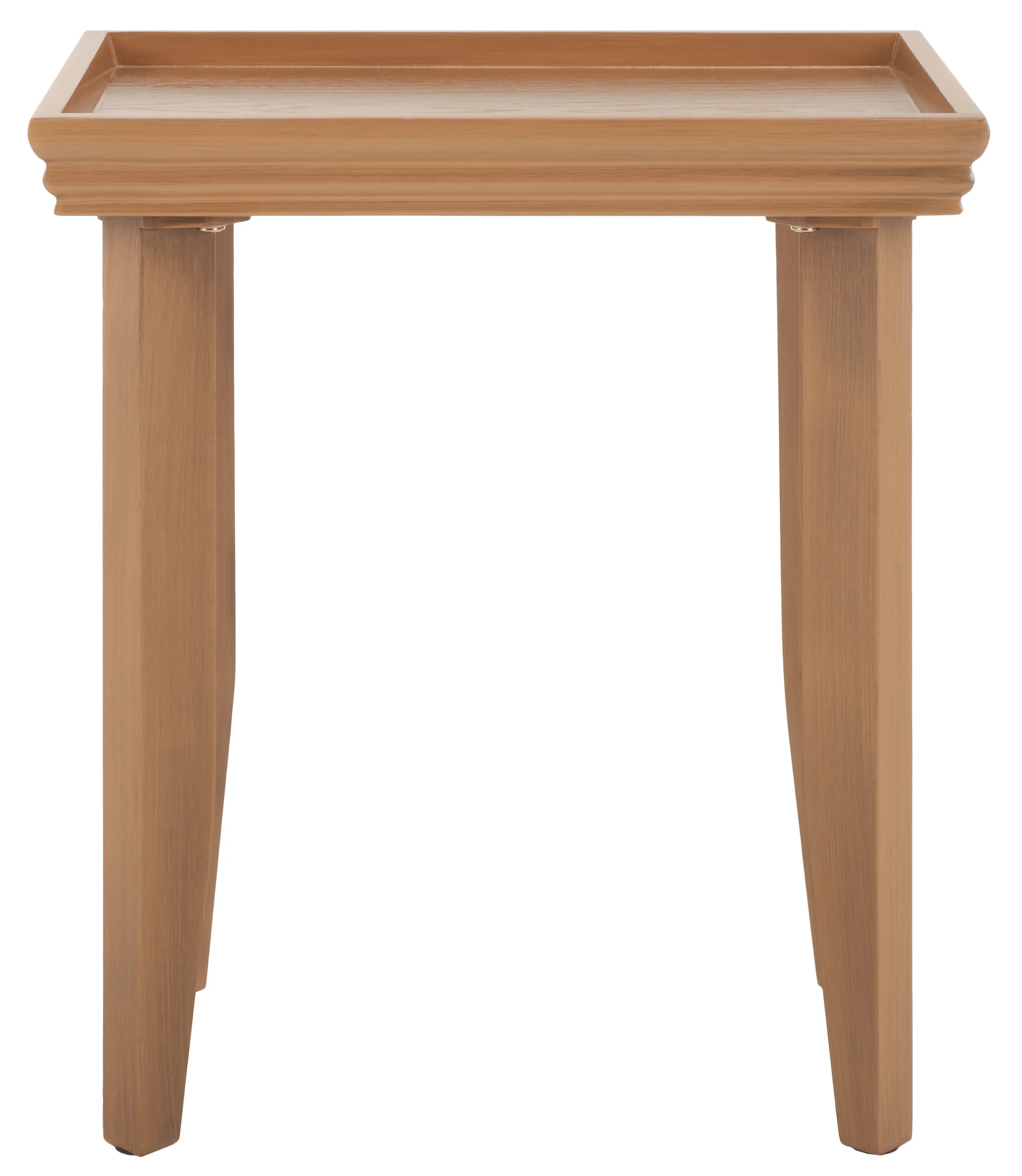 SAFAVIEH Naios Amish Style Rectangle Accent Table, Sand (20.1 in. W x 14.2 in. D x 22.8 in. H)