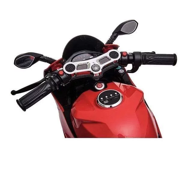 Elegant Electronix Ducati Style MP3 System Electric Mini Kids Unisex Motorcycle 24 V