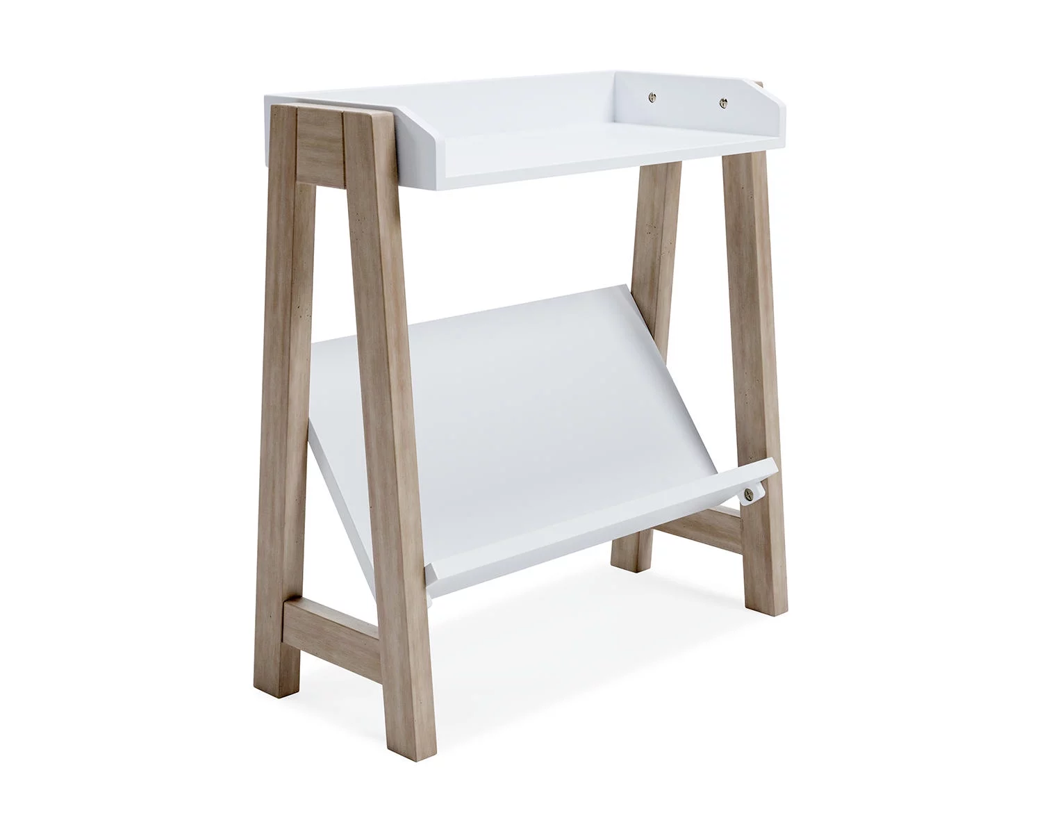 Signature Design by Ashley Casual Blariden Small Bookcase  White/Tan