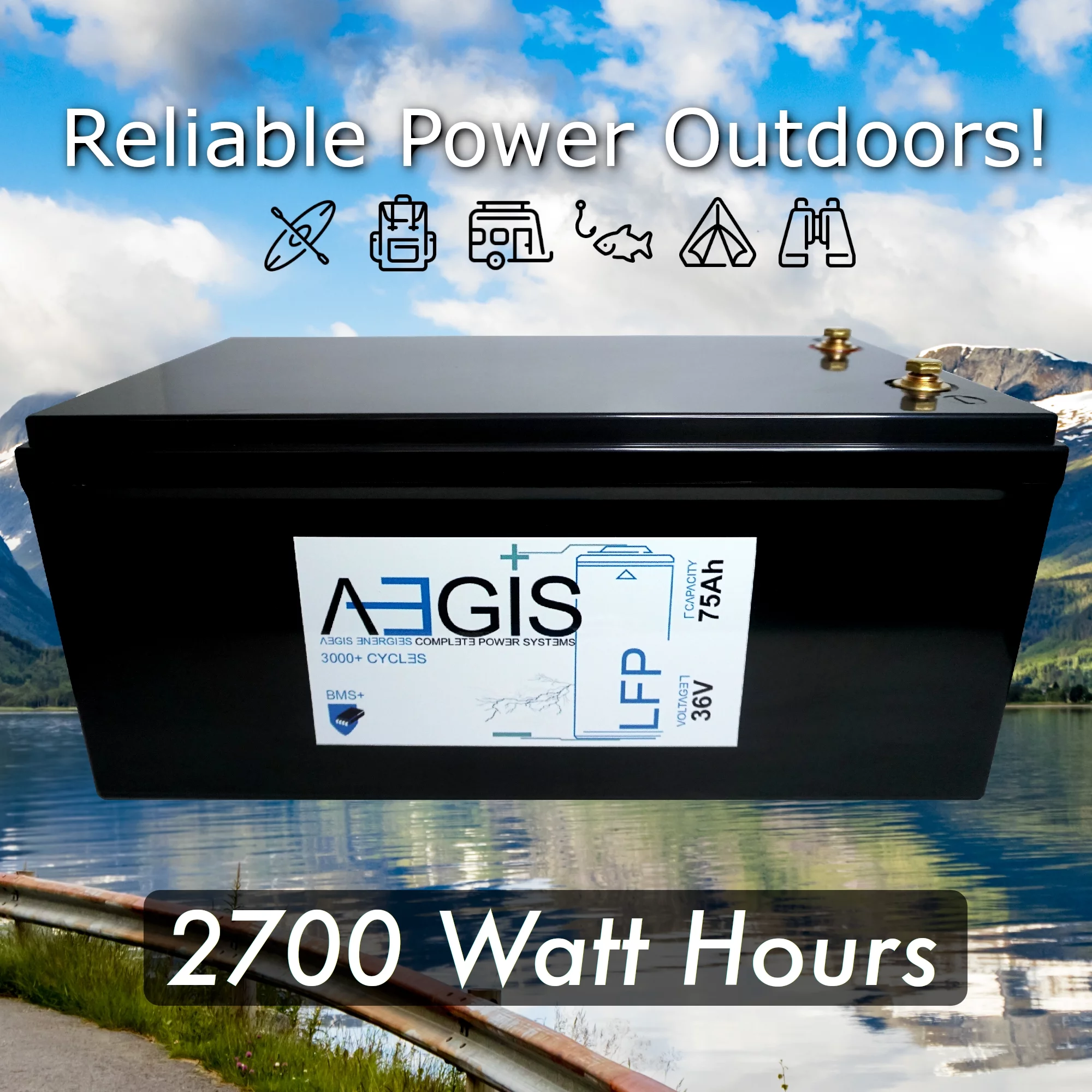 Lithium Master 36v 75ah LiFEPO4 Deep Cycle Battery