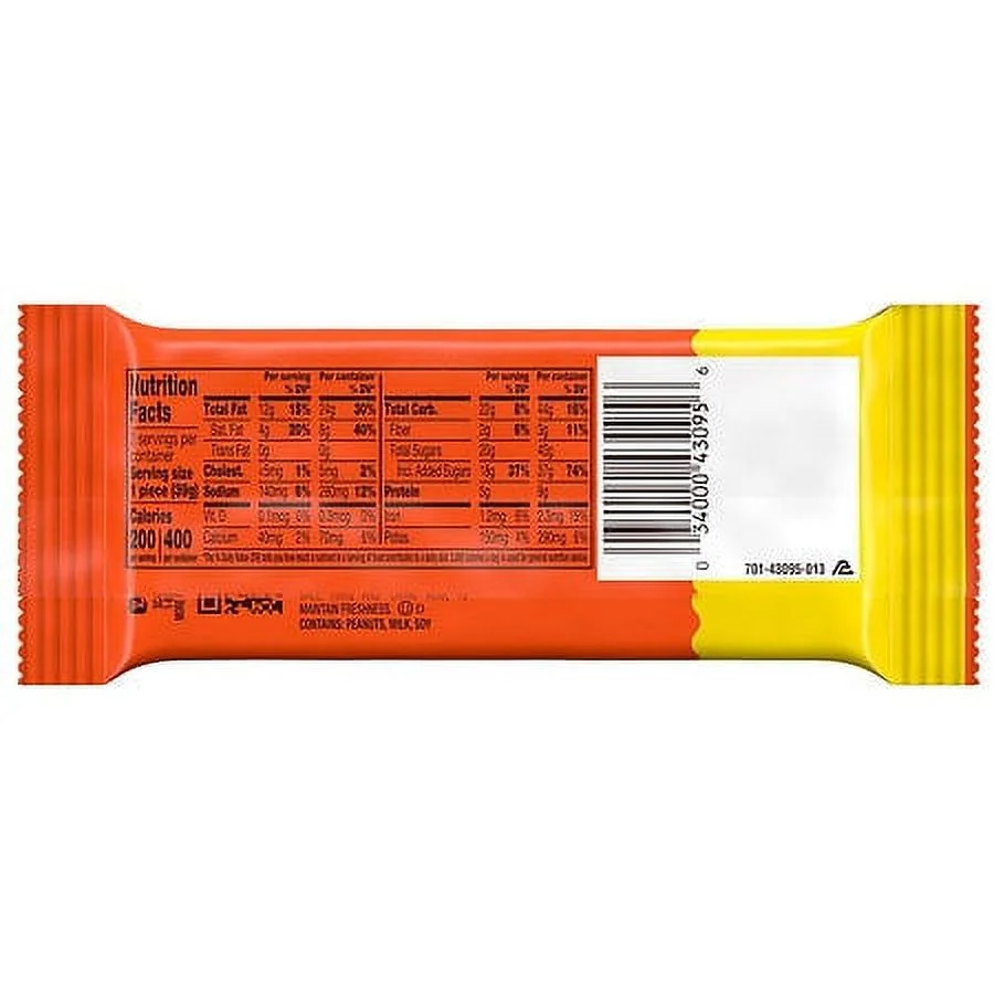 Reese's Big Cup Candy King Size Pack Milk Chocolate Peanut Butter1.4oz x 2 pack