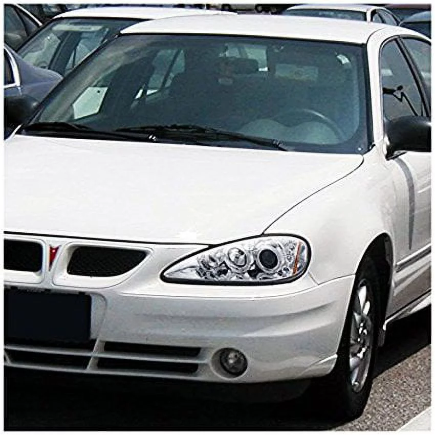 Spec-D Tuning 2LHP-GAM99-TM Pontiac Grand Am LED Halo Projector Headlights Chrome