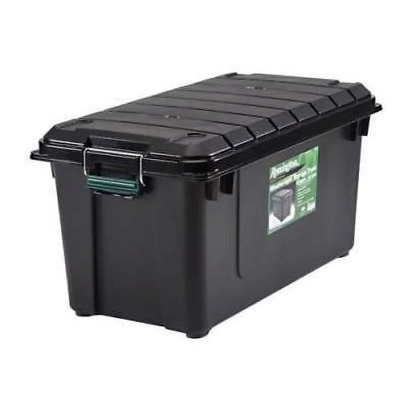 Remington Heavy Duty Weathertight Storage Tote Black