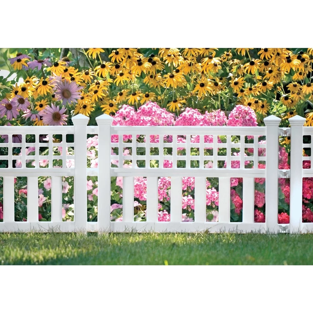 Suncast 20 1-2 In. H x 24 In. L Resin Decorative Border Fence GVF24 GVF24 730372