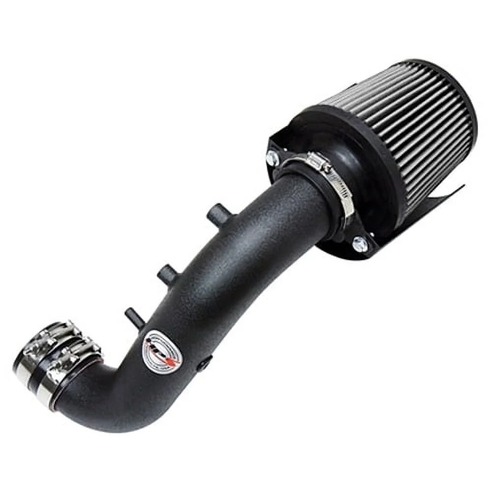 HPS Performance Black Shortram Air Intake with Heat Shield Compatible for 2002-2006 Acura RSX Type-S 2.0L 2002-2005 Honda Civic Si 2.0L, 827-121WB