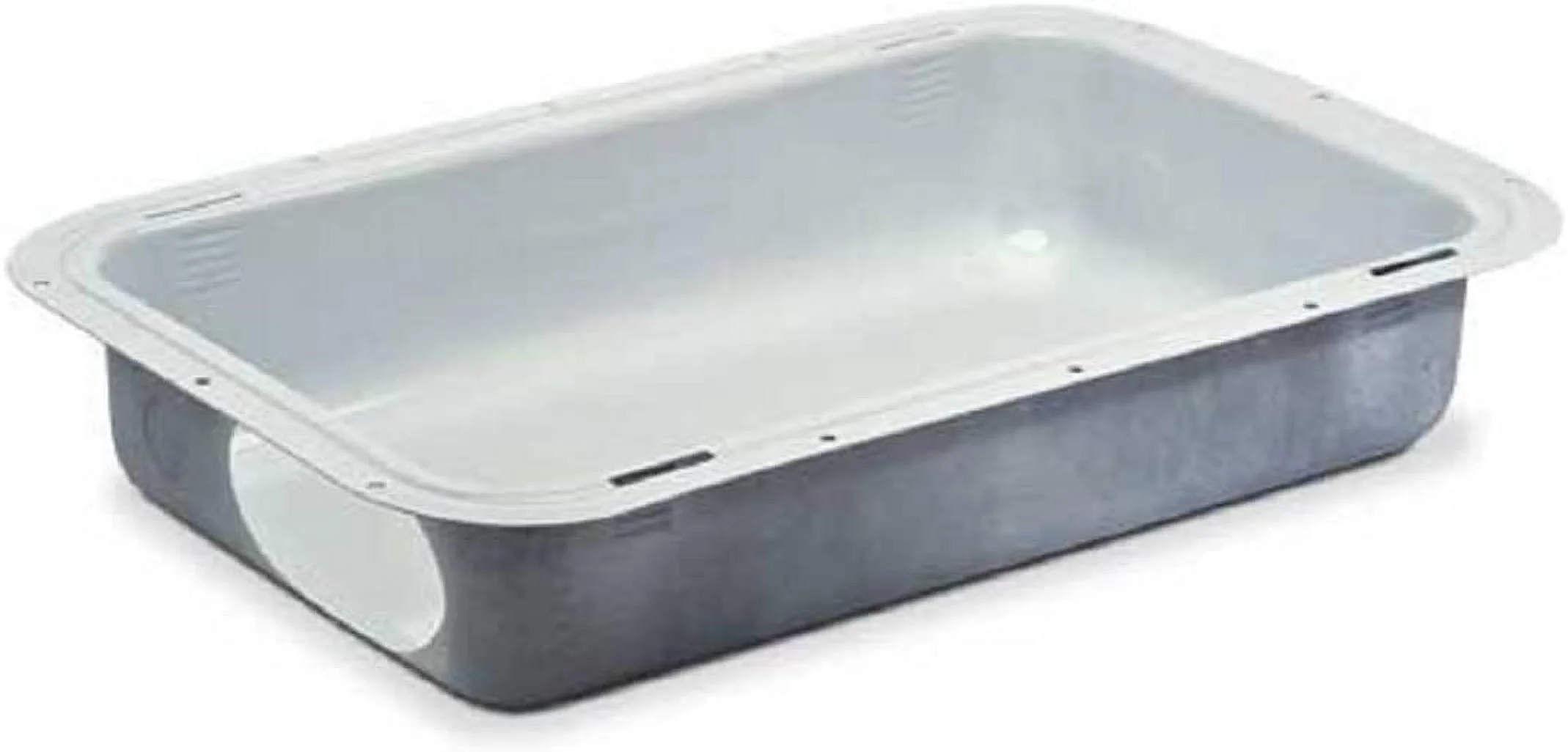 Dryer Vent Box Metal White with Trim Ring for 2x4 Wall