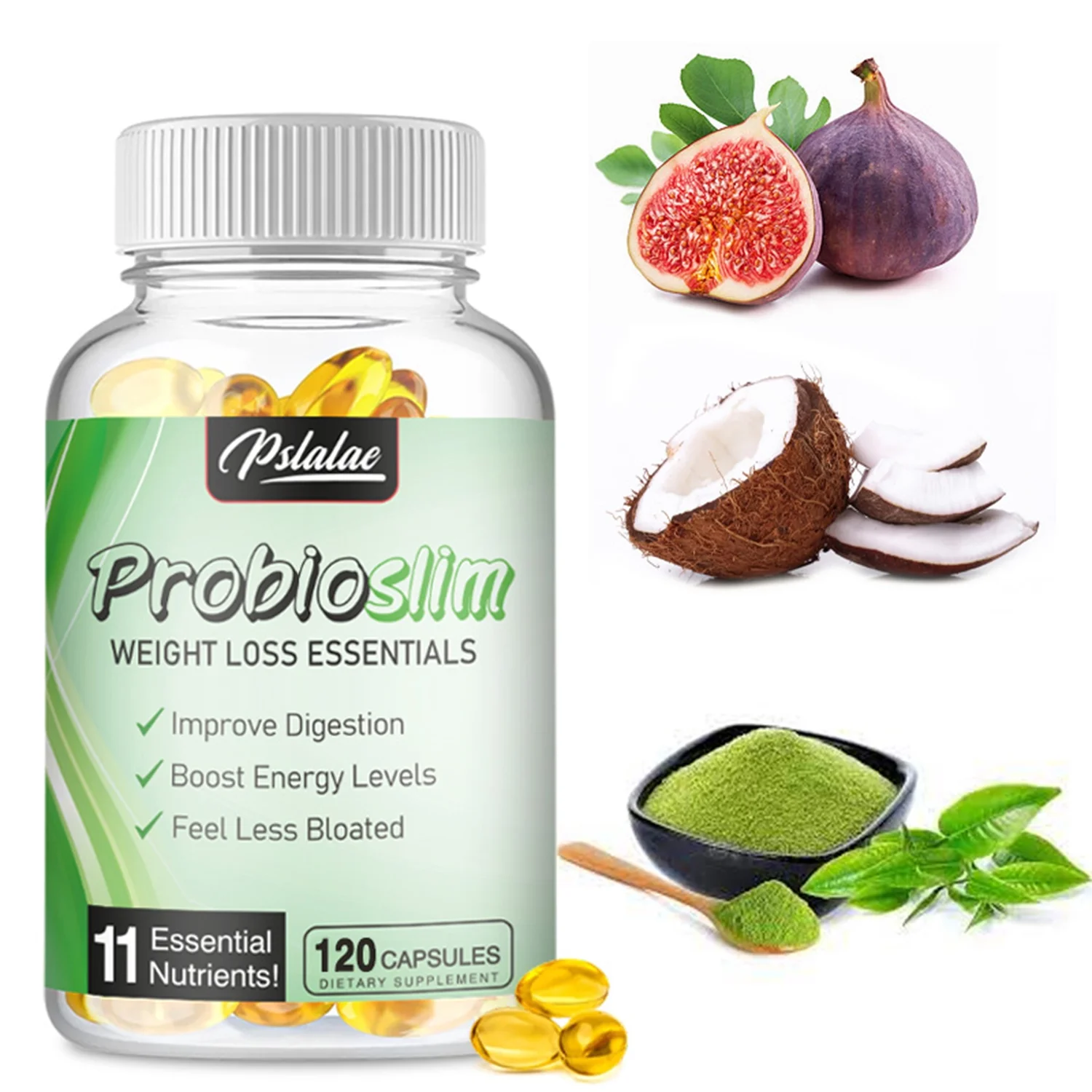 Pslalae Probioslim Weight Loss Essentials - Appetite Suppression, Digestive Support (30/60/120pcs)