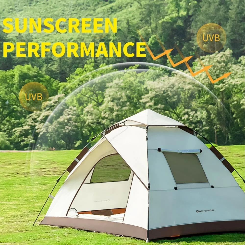 Camping Tent With Setup, Waterproof Tent, 1-2 Person Easy Quick Setup Dome Family Tents For Camping