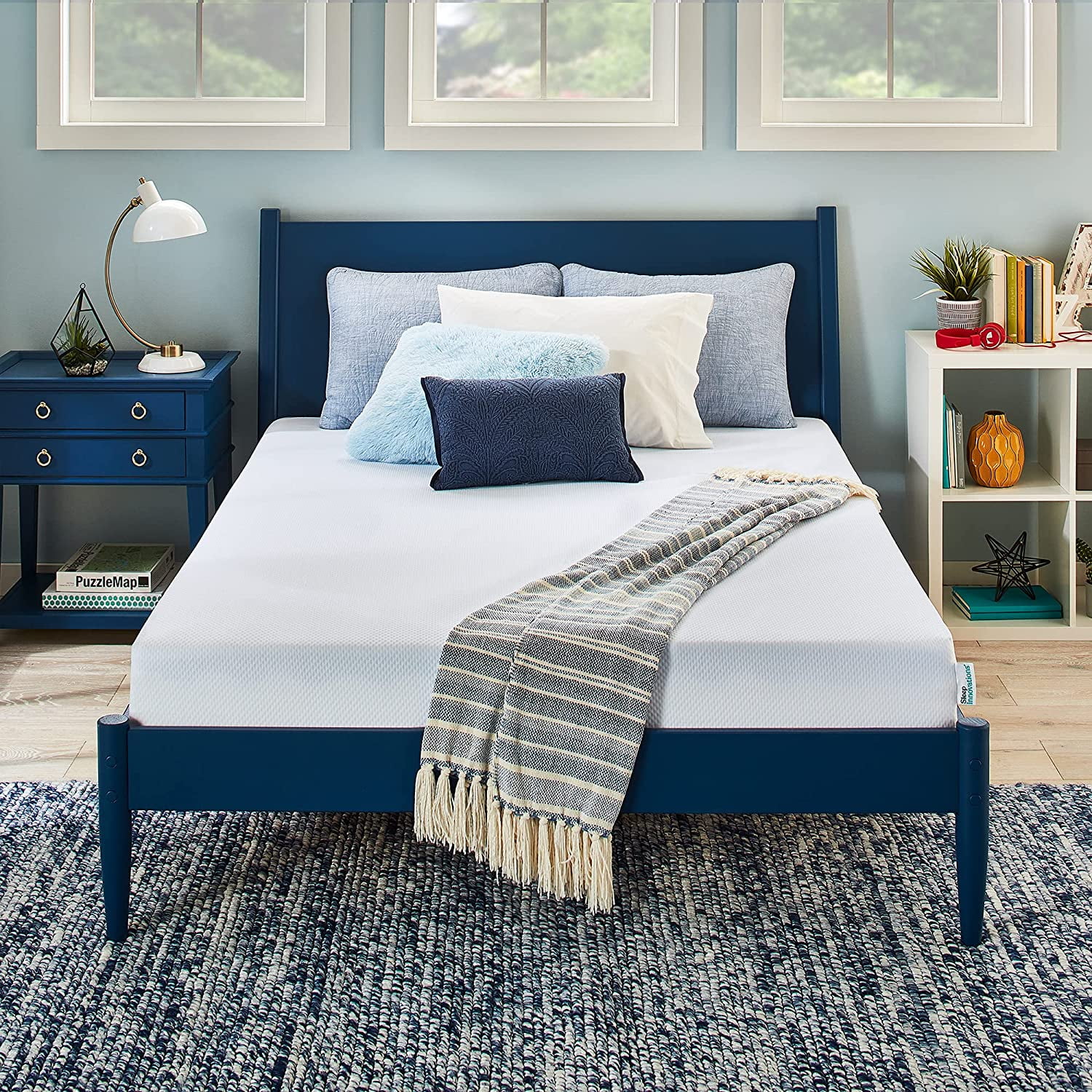 YUMIAO Marley 8 Inch Cooling Gel Memory Foam Mattress, Full Size, Bed in a Box, Medium Firm Support