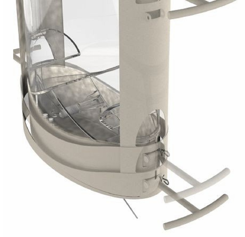 Squirrel-X 11 Gray-Colored X-1 Squirrel-Proof 4.2 Pounds Capacity Bird Feeder