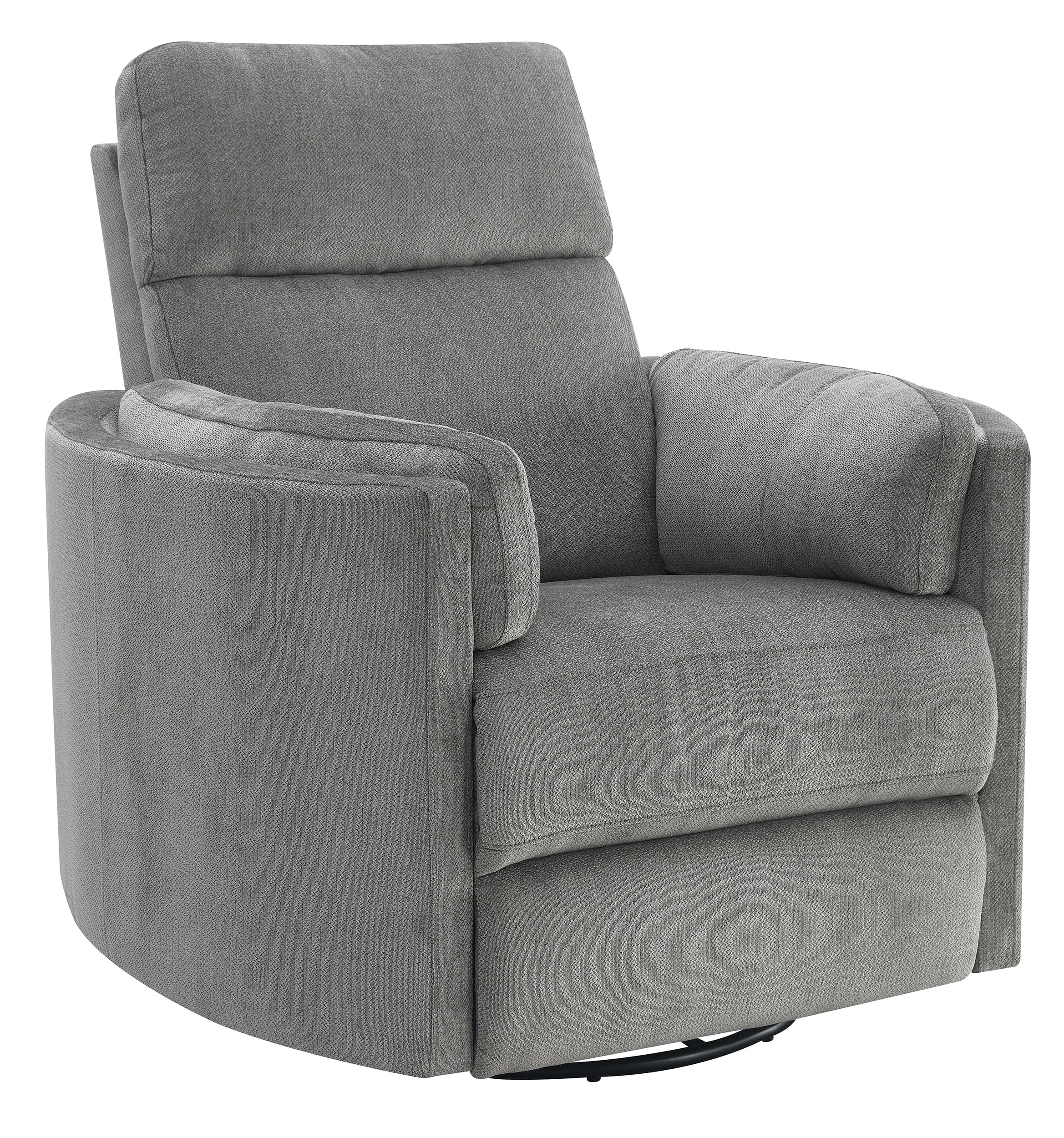 ACME Sagen Recliner W/Swivel & Glider, Charcoal Chenille