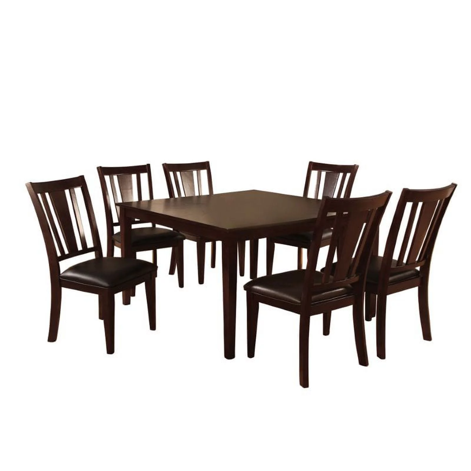 Furniture of America Orellana Transitional Wood 7-Piece Dining Set in Espresso
