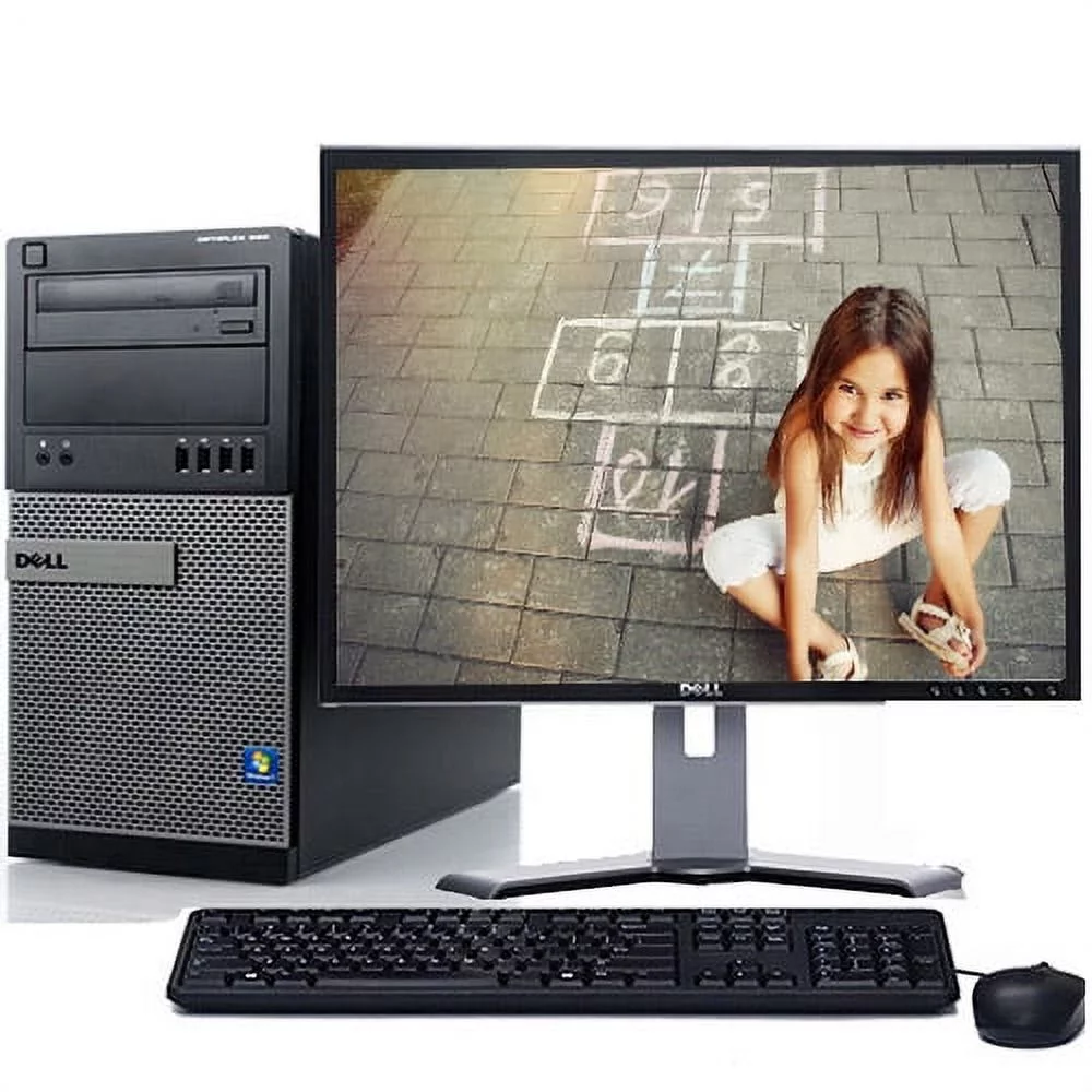 Restored Dell Optiplex Desktop Computer Bundle with an Intel Core i5 Processor 4GB RAM 160GB HD DVD-RW Wifi and a 19