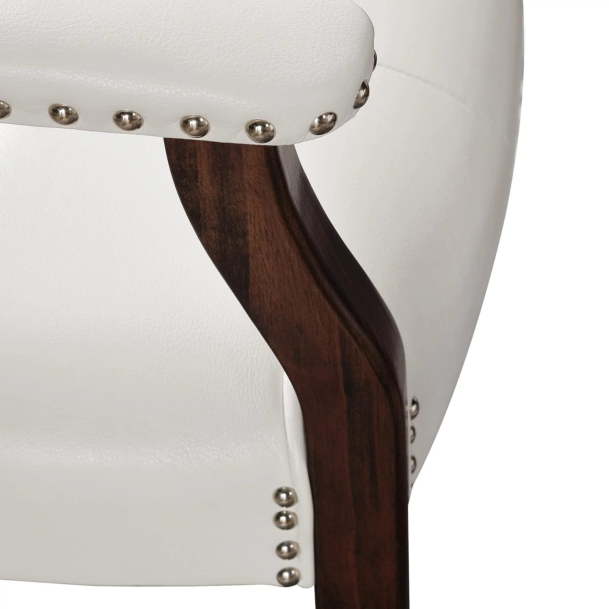 JESONVID Dining Chair with Casters, Captain's Chairs with Rollers Dinette Sets Poker Chairs with Wheels Kitchen Table Rolling Chairs High Back Chair On Caster(White 1533WT)