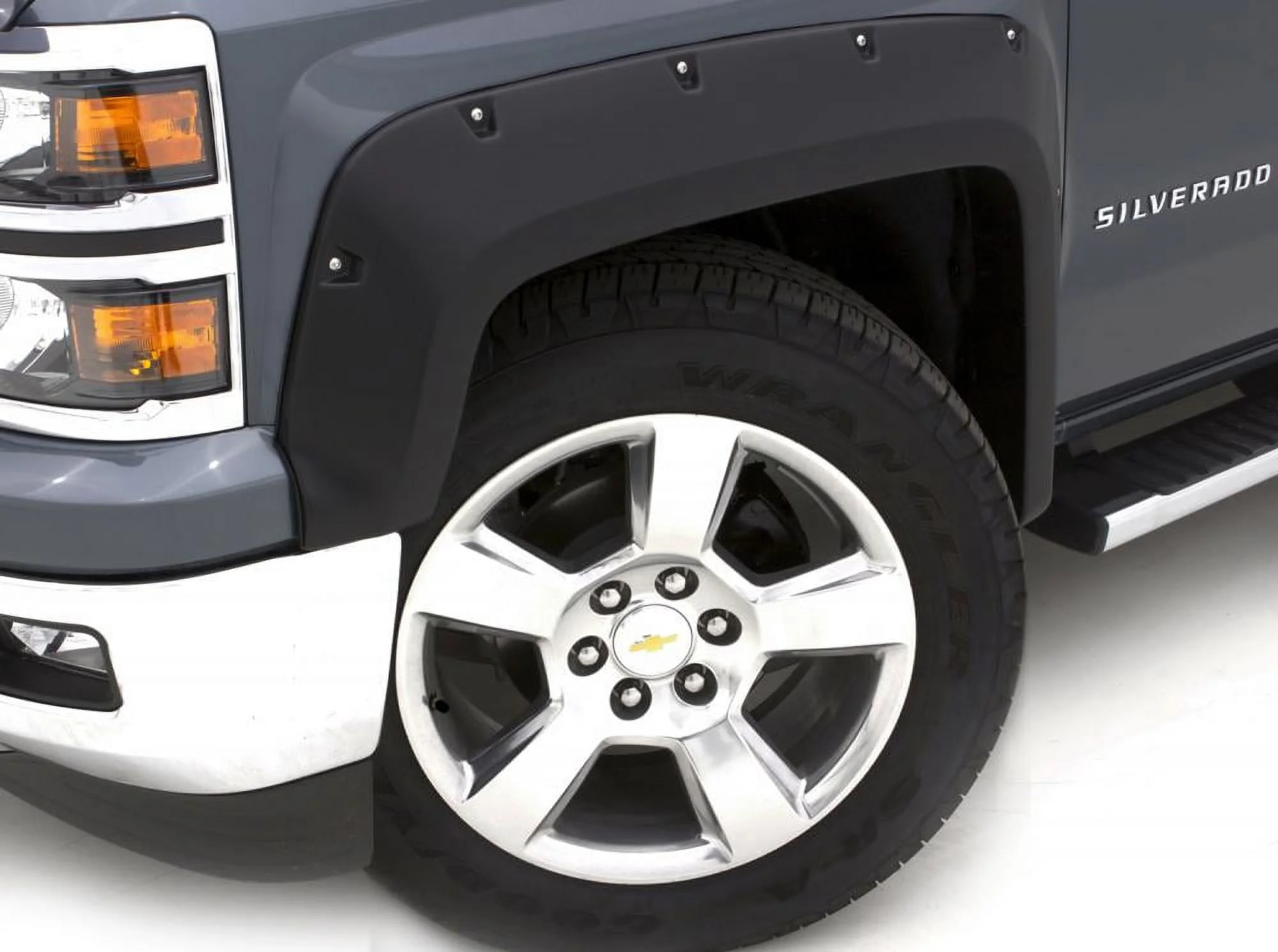 Lund By Realtruck RX105Tb Elite Series Black Rivet Style Textured Fender Flare, 2 Piece