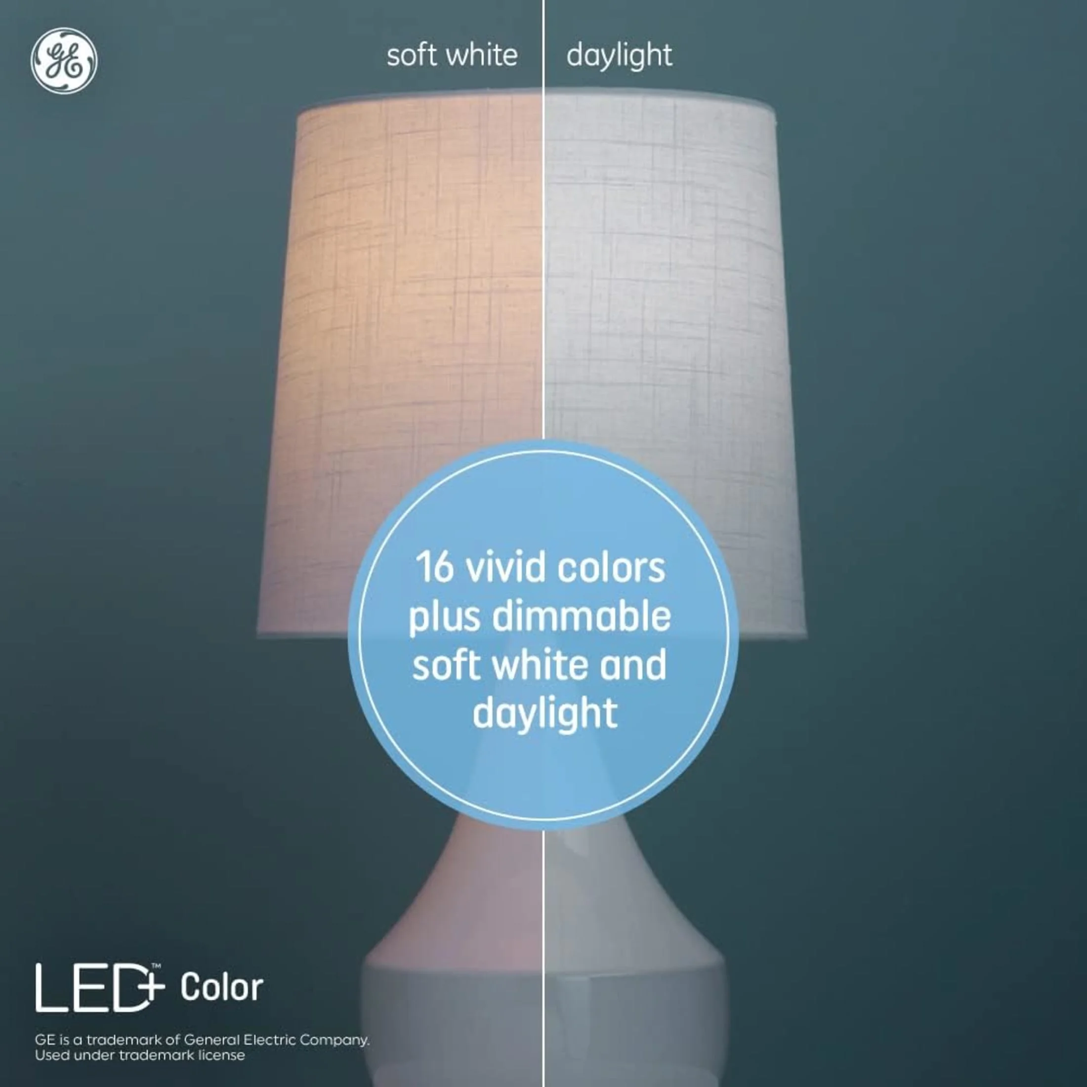 GE LED+ Color Changing Candle Light Bulb, 60 Watts, Decorative Light Bulb with Medium Base, 2pk CA