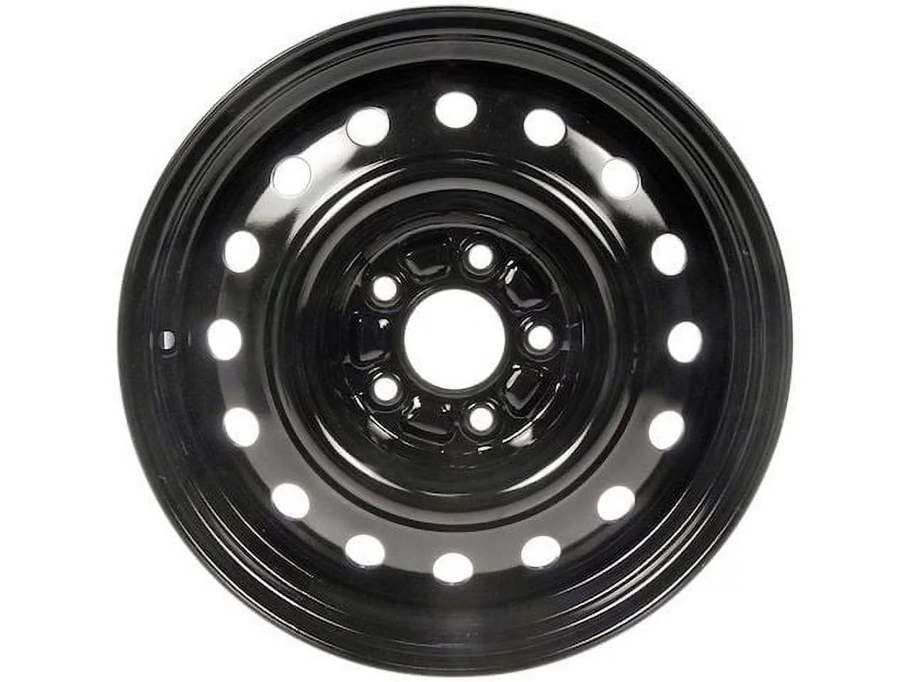 Steel Wheel - Black - 16 Inch - Semi Gloss - Compatible with 2008 - 2013 Nissan Rogue 2009 2010 2011 2012