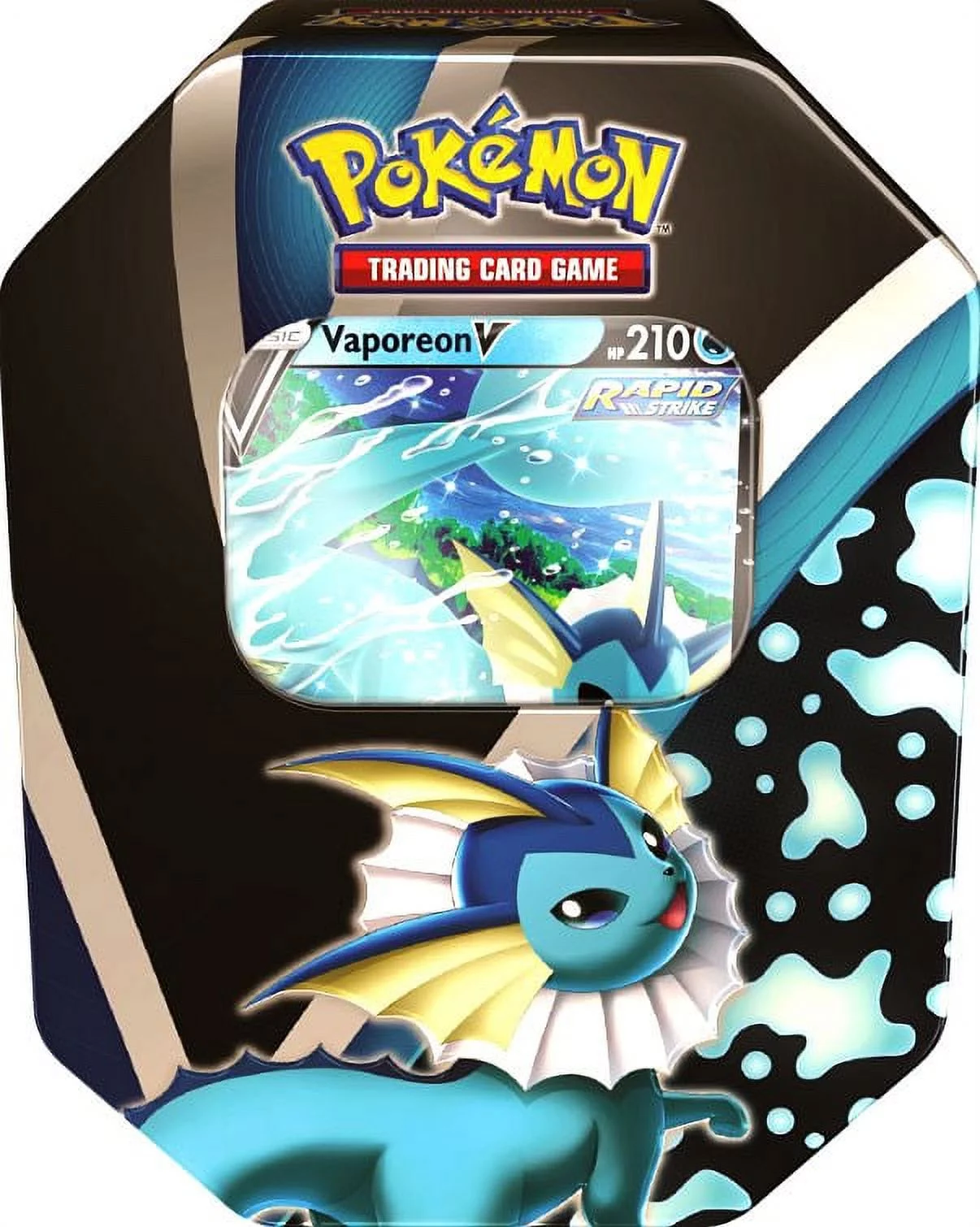 Pokemon Eevee Evolutions Vaporeon V Tin (4 Booster Packs & Promo Card)