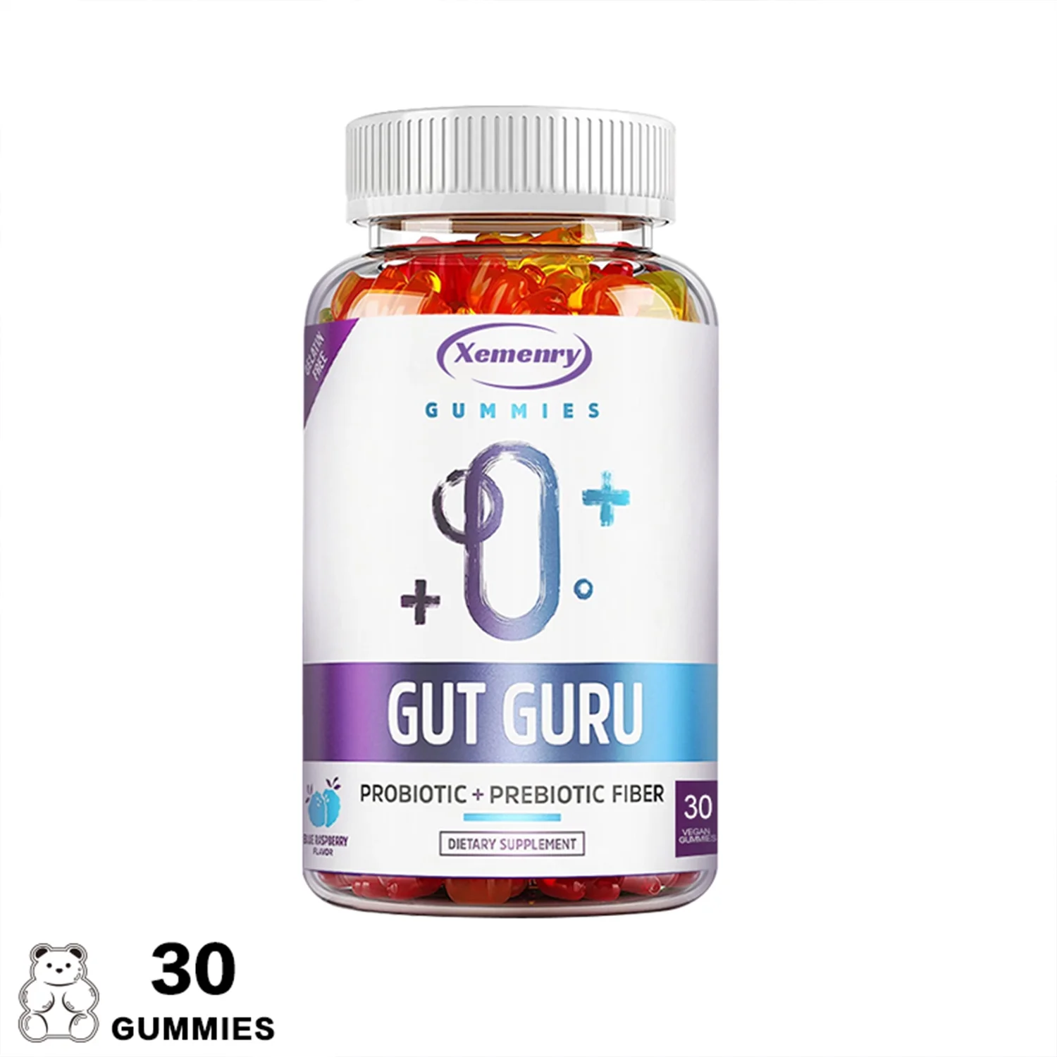 Gut Guru Gummies -Support Gut Health, Relieve Gas, Bloating&Constipate- with Probiotic(30/60/100pcs)
